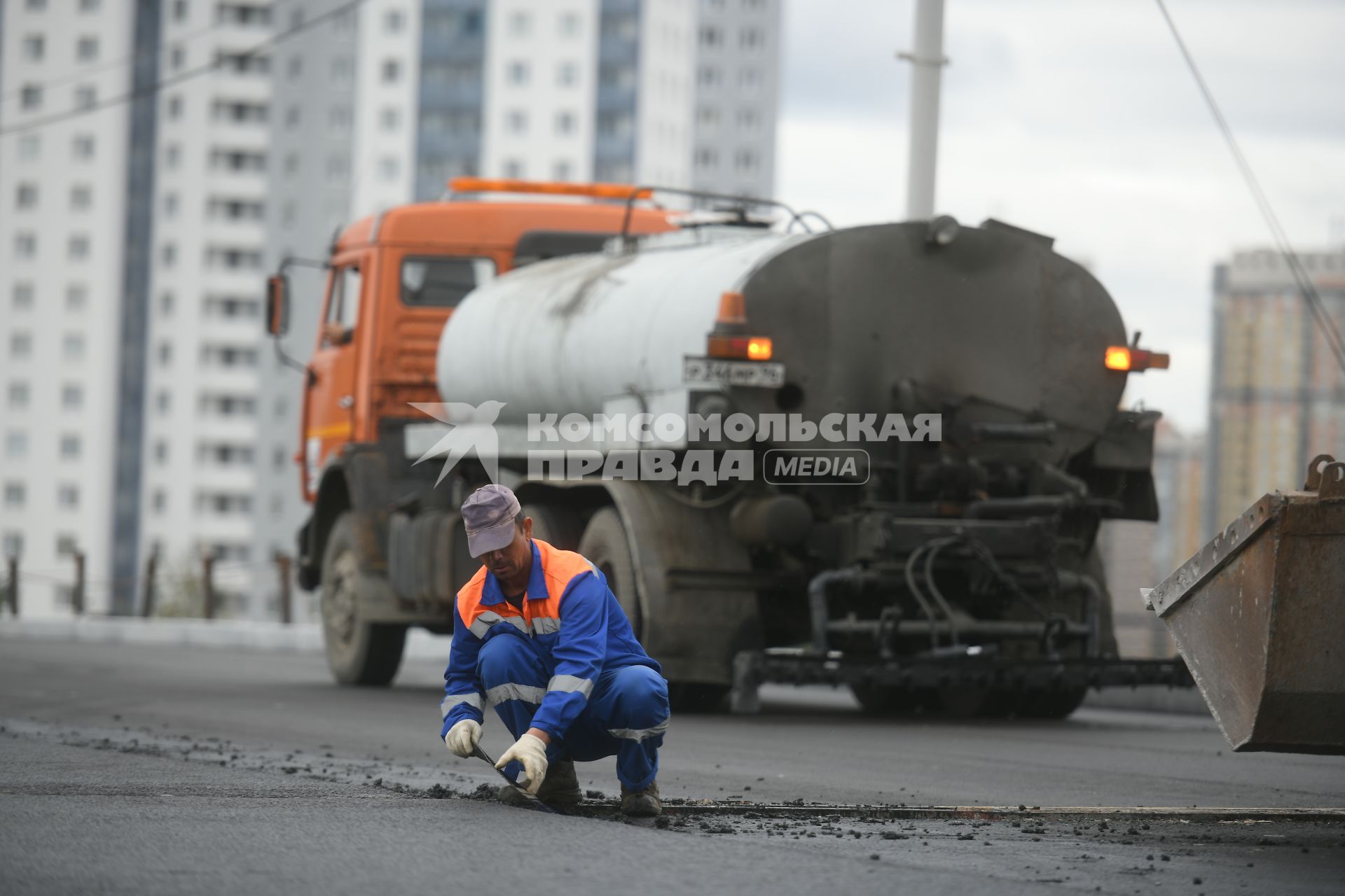 Екатеринбург. Ремонт моста на объездной городской дороге