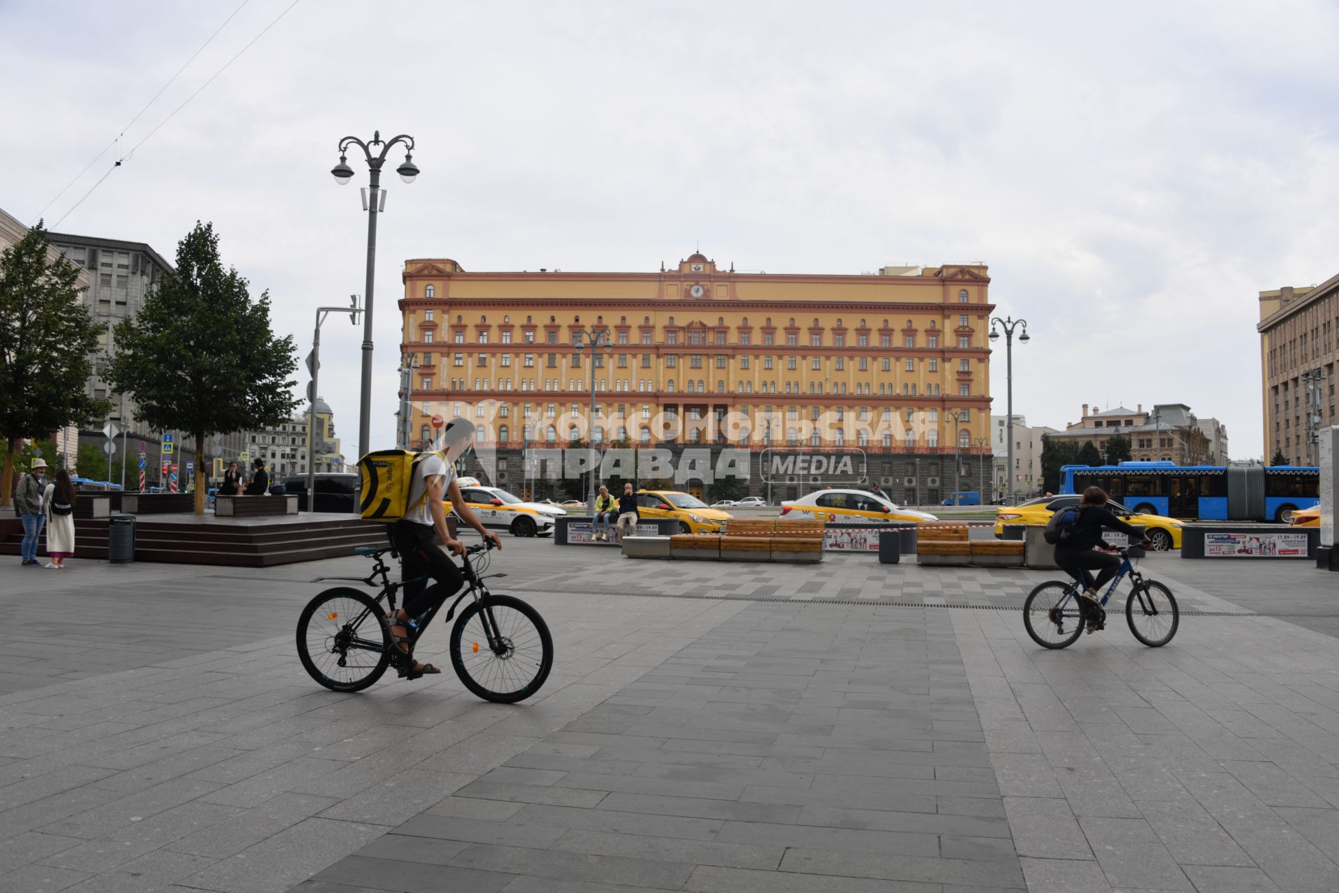 Москва. Вид на здание Федеральной службы безопасности (ФСБ) на Лубянской площади.