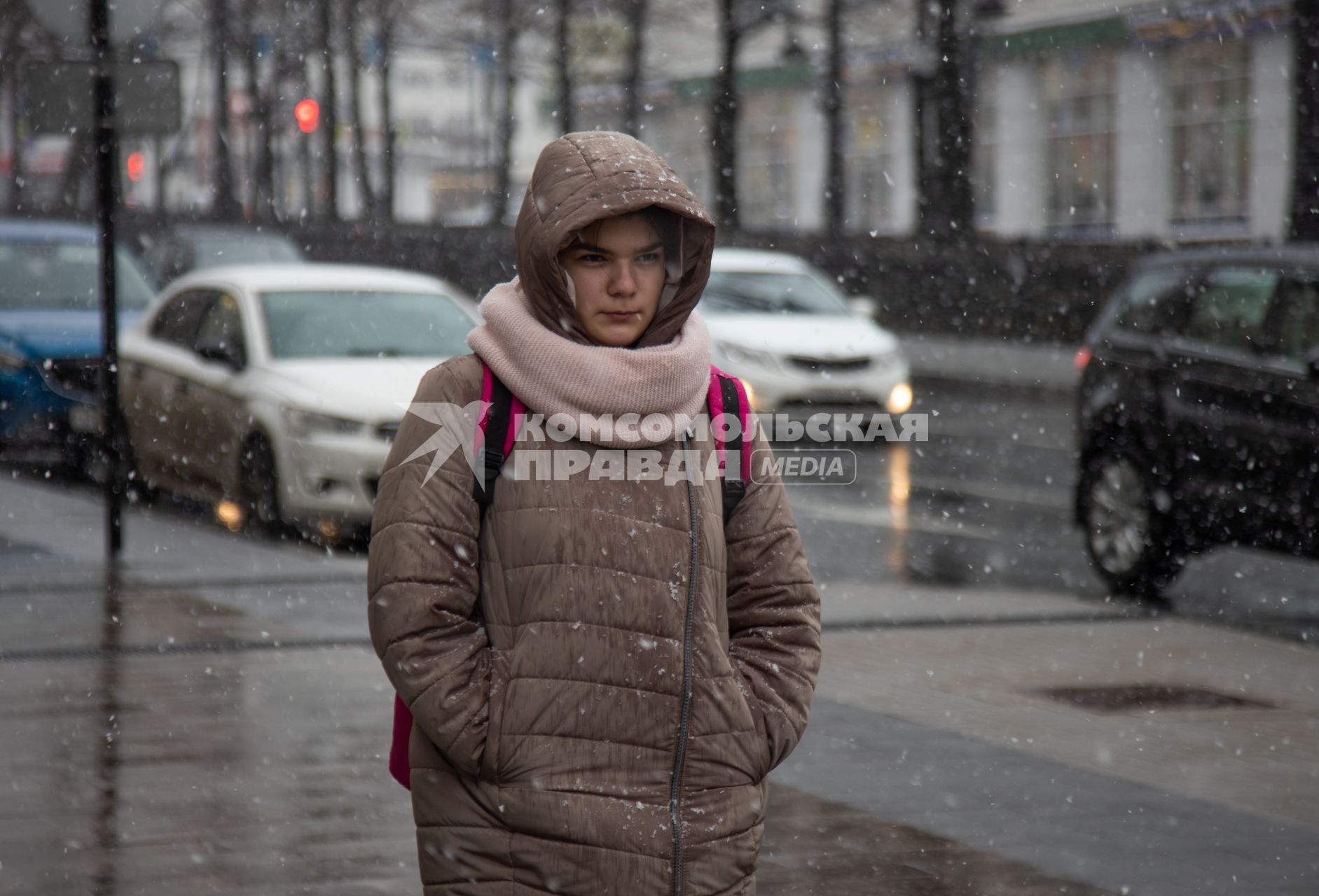 Пермь. Первый снег в городе.