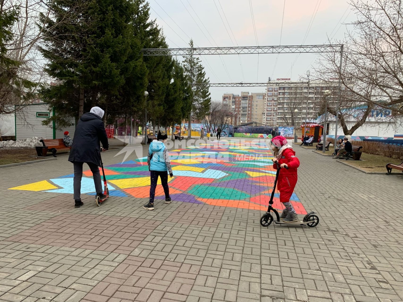 Томск. На одной из улиц города.