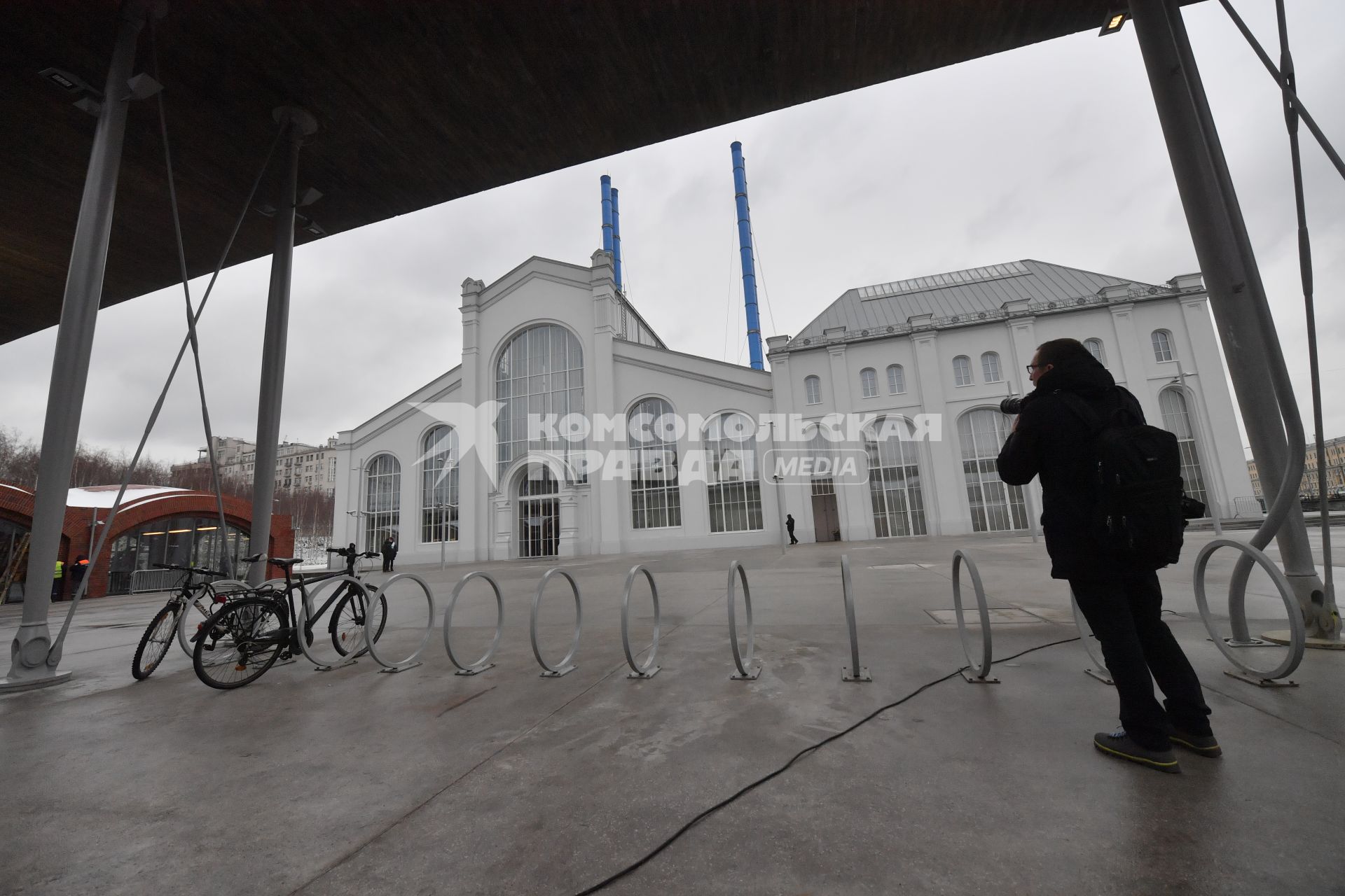 Москва. Дом культуры \"ГЭС-2\", расположенный  в здании бывшей городской электростанции на Болотной набережной.