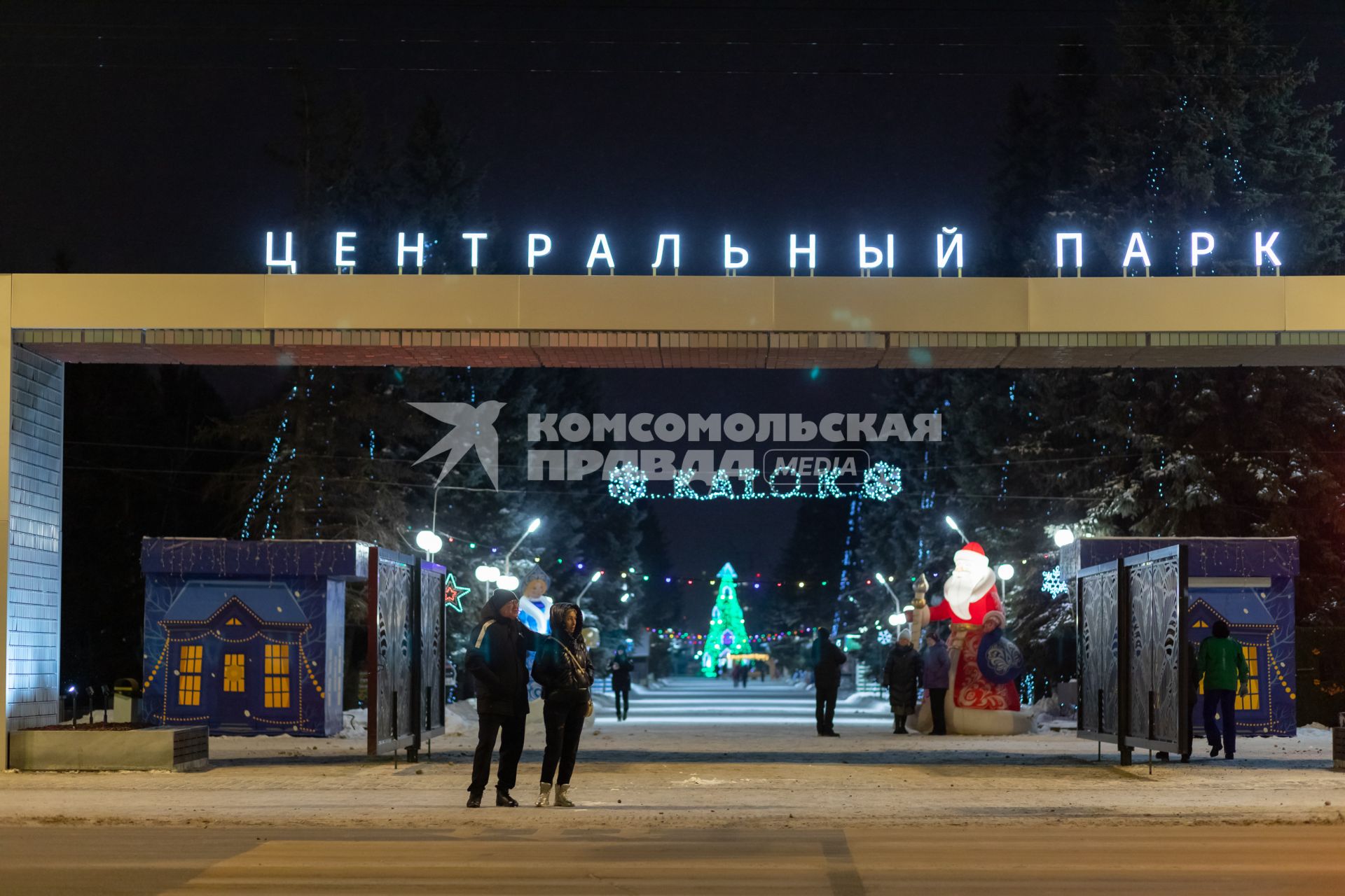 Красноярск. Новогоднее украшение города.