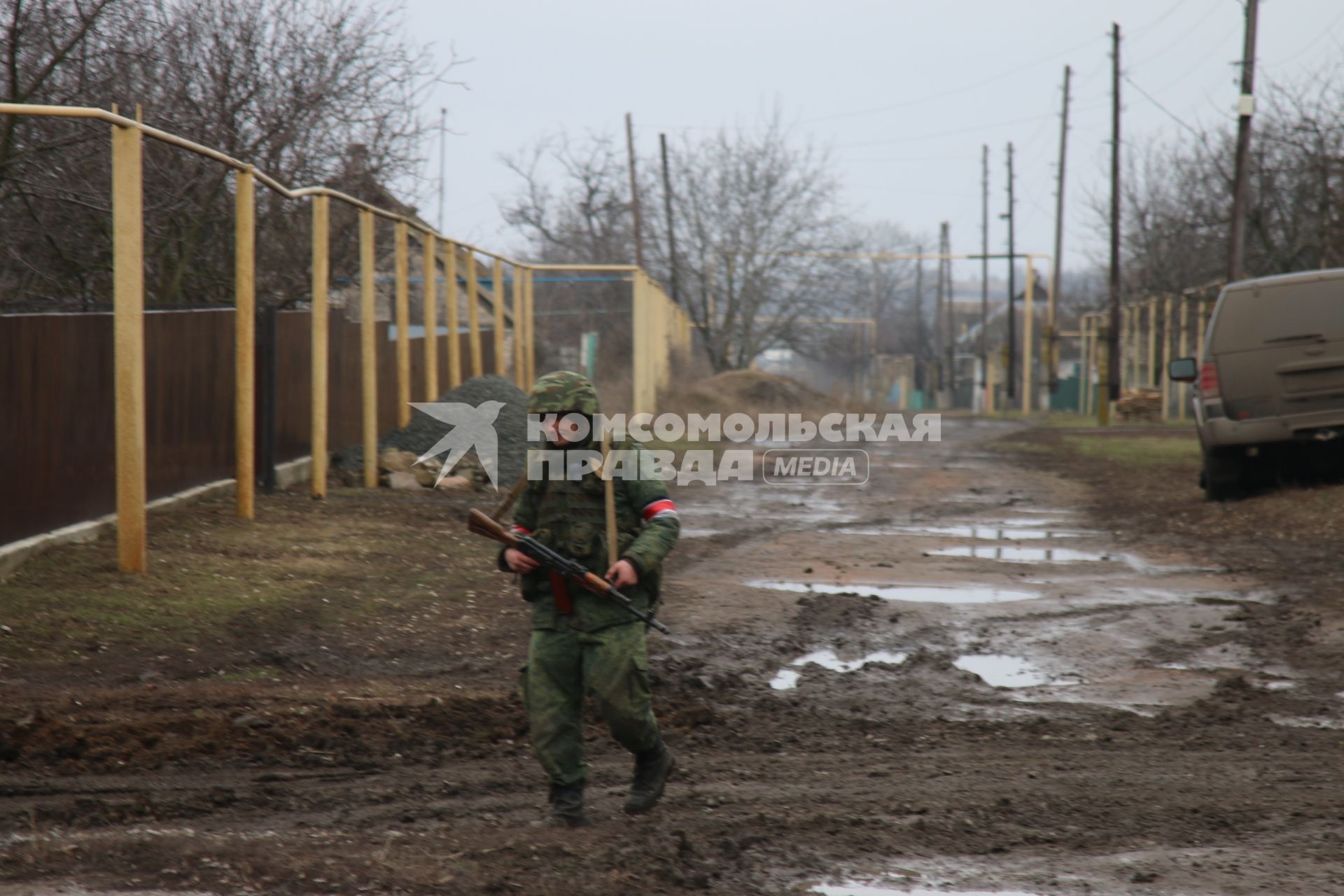 Донецкая область. с.Николаевка. Военная операции РФ по демилитаризации Украины.