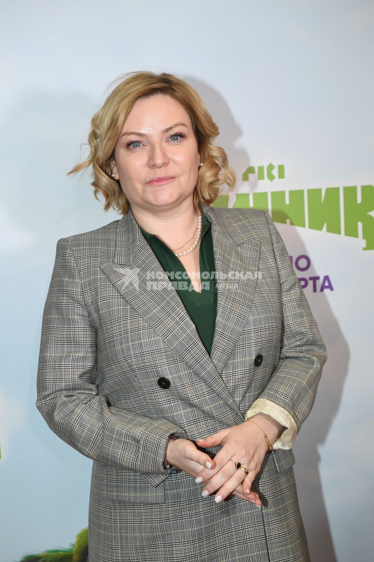 Москва. Министр культуры РФ Ольга Любимова на премьере мультфильма `Финник` в кинотеатре `Каро 11 Октябрь`.
