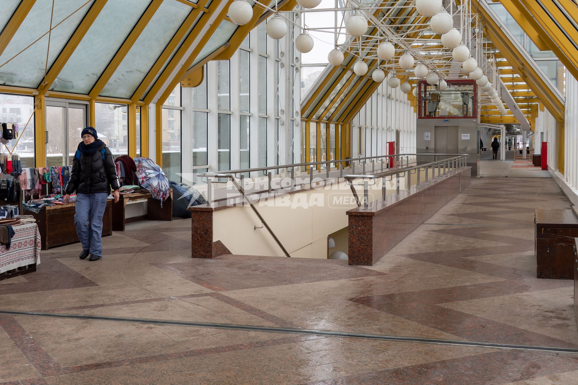 Москва. Пешеходный мост Богдана Хмельницкого (Киевский пешеходный мост).