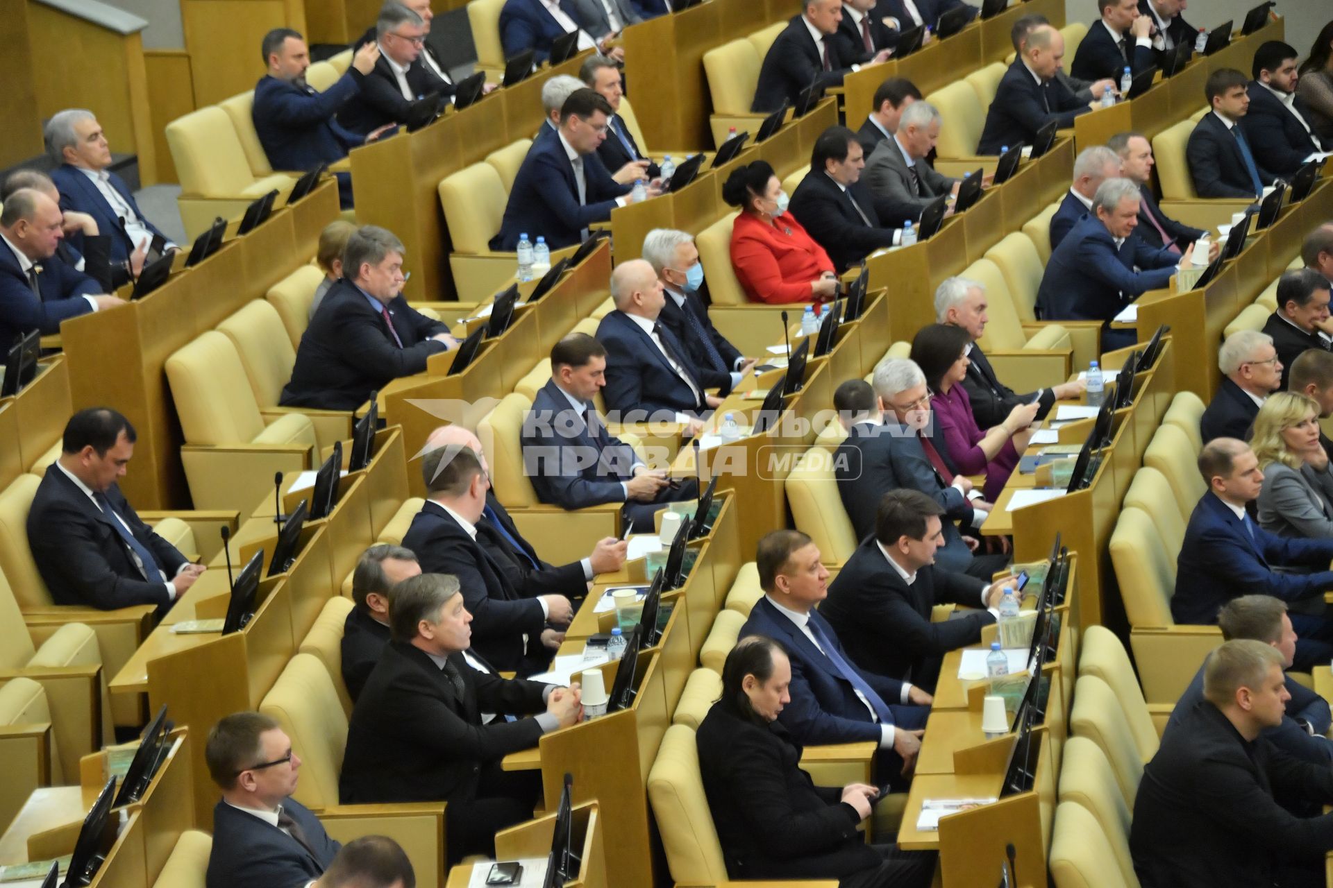 Москва.  Во время пленарного заседания   Государственной думы РФ.