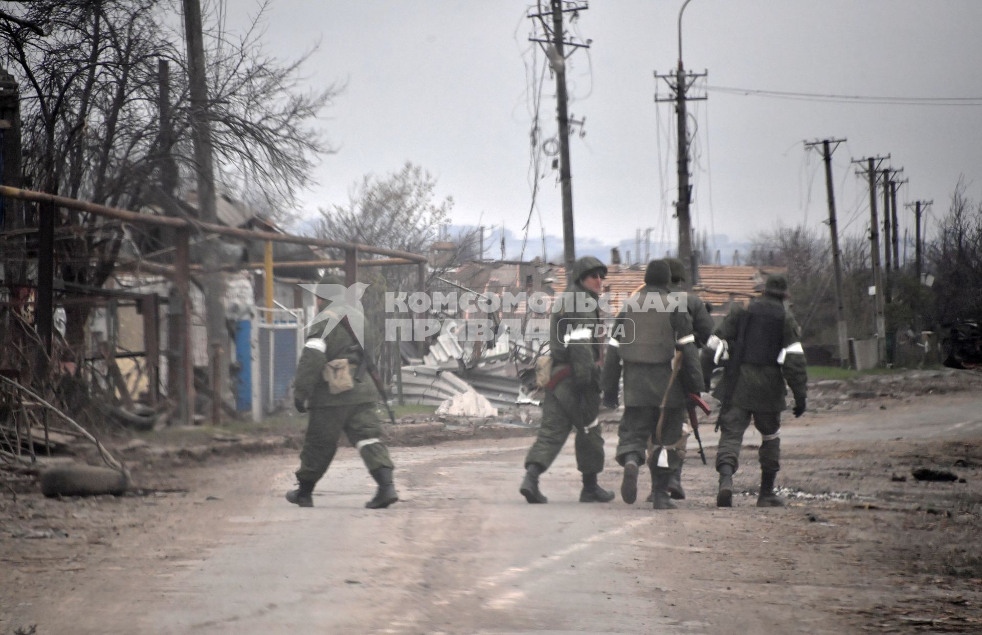 Украина. г.Мариуполь. Военнослужащие.