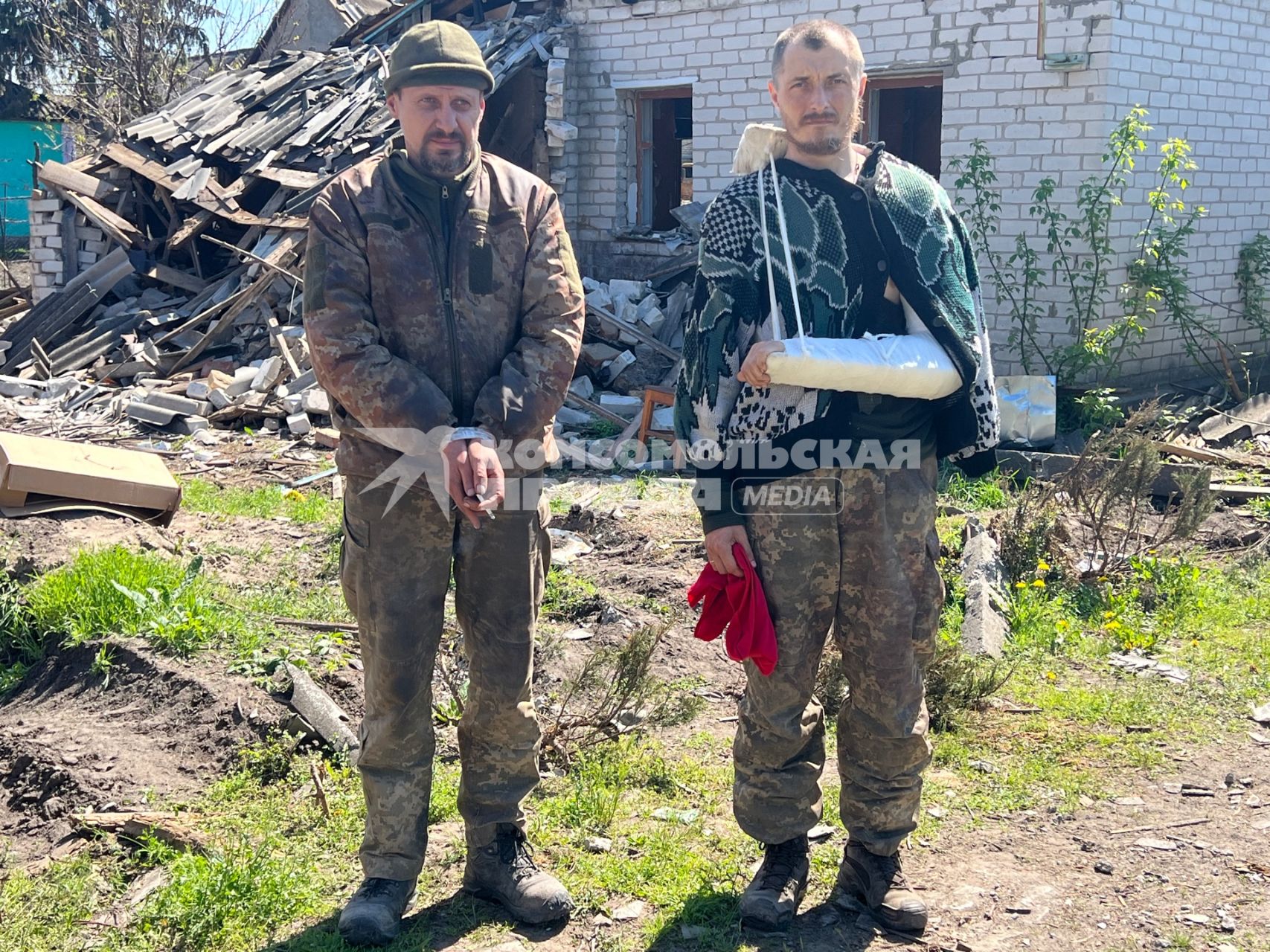 Харьковская область. Бойцы ВСУ, попавшие в плен под Большой Камышевахой.