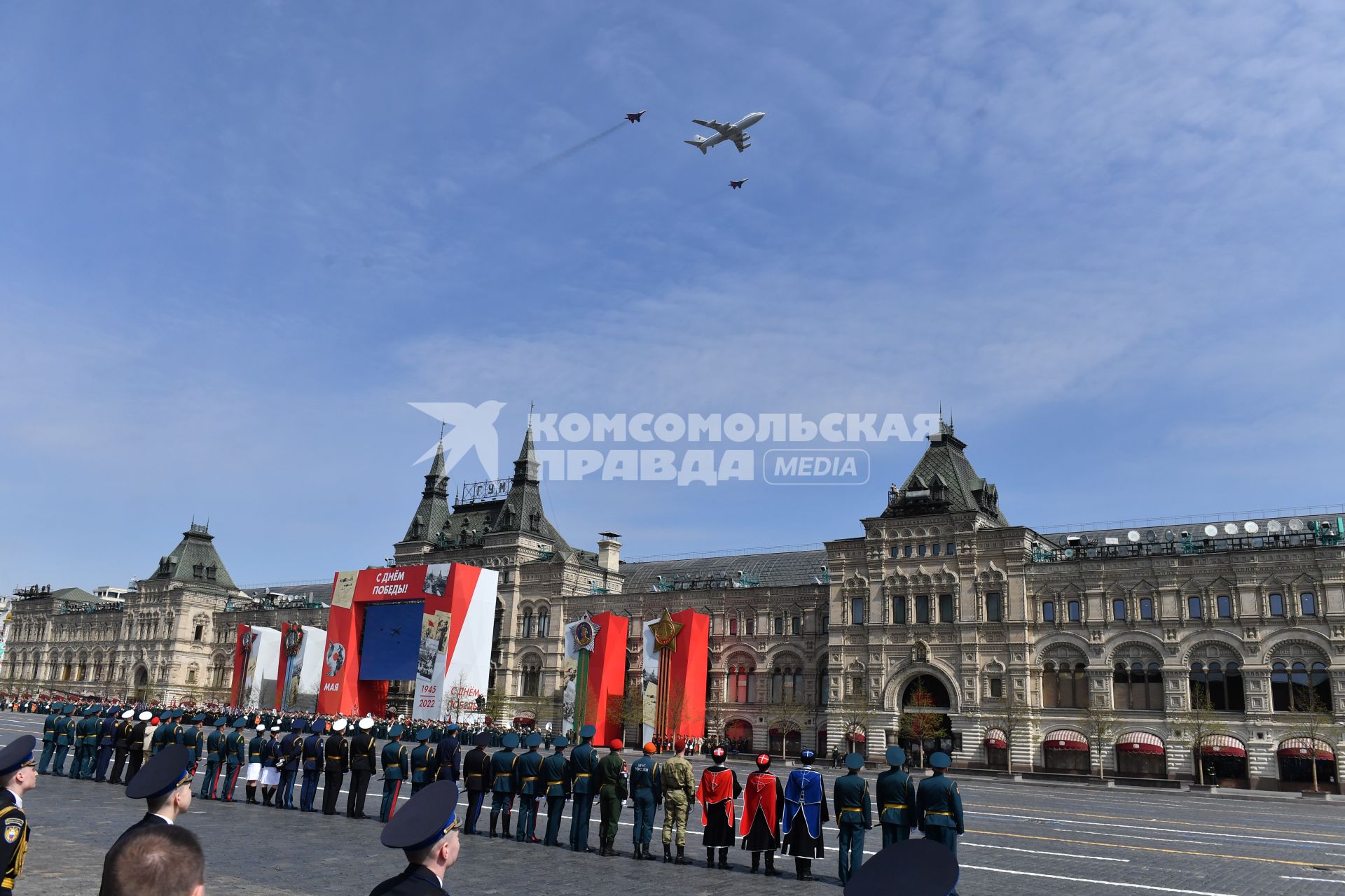 Москва. Во время генеральной репетиции парада на Красной площади, посвященного 77-й годовщине Победы в Великой Отечественной войне.