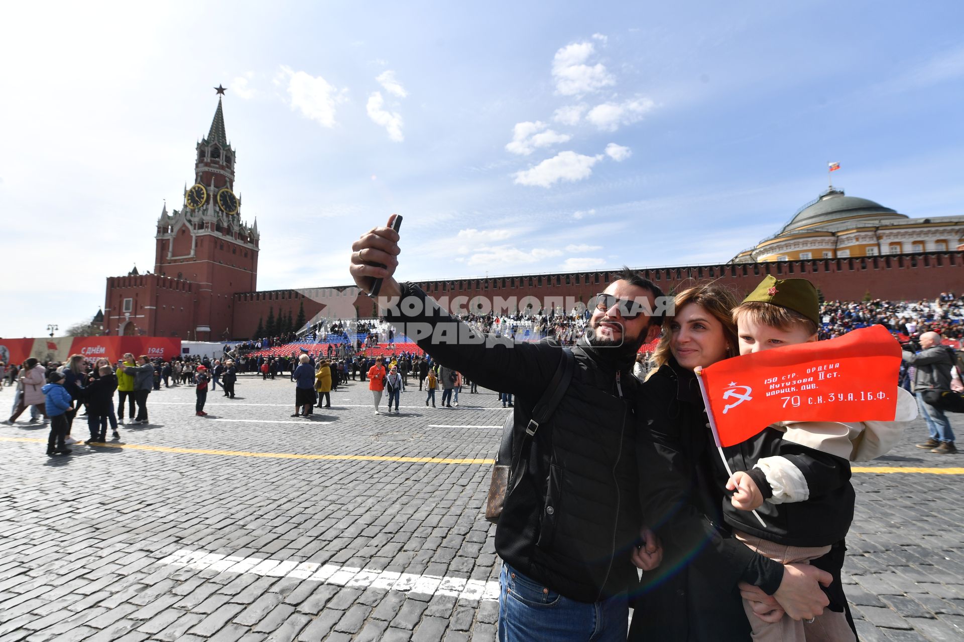 Москва. Во время генеральной репетиции парада на Красной площади, посвященного 77-й годовщине Победы в Великой Отечественной войне.