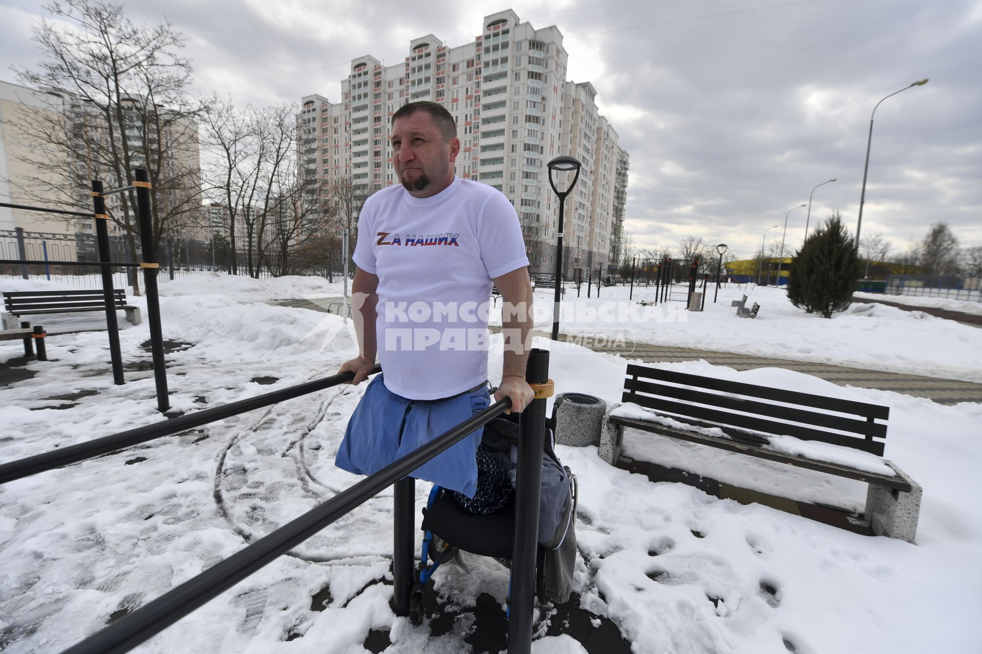 Москва. Ветеран Донбасса Сергей Родин.