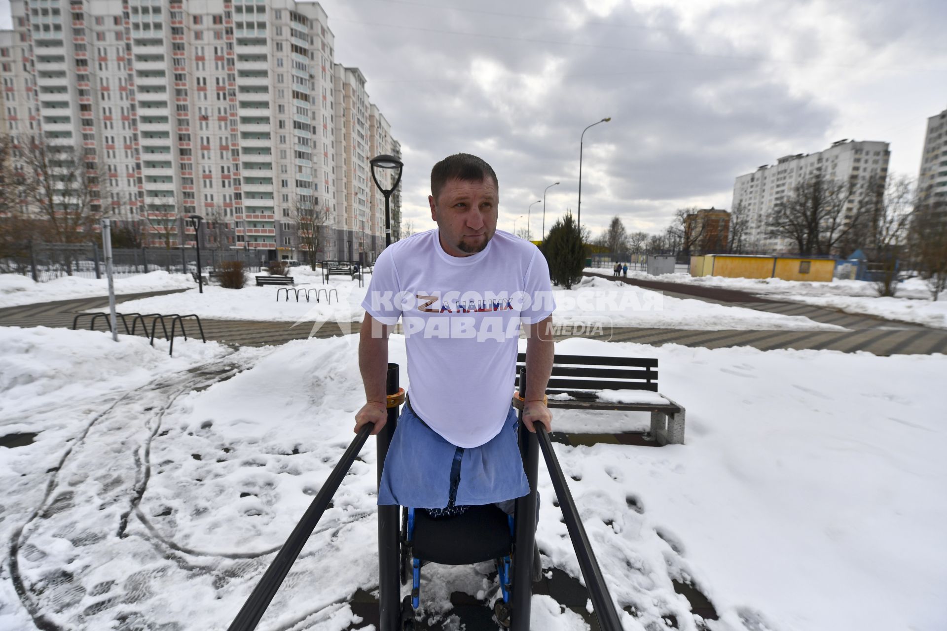 Москва. Ветеран Донбасса Сергей Родин.