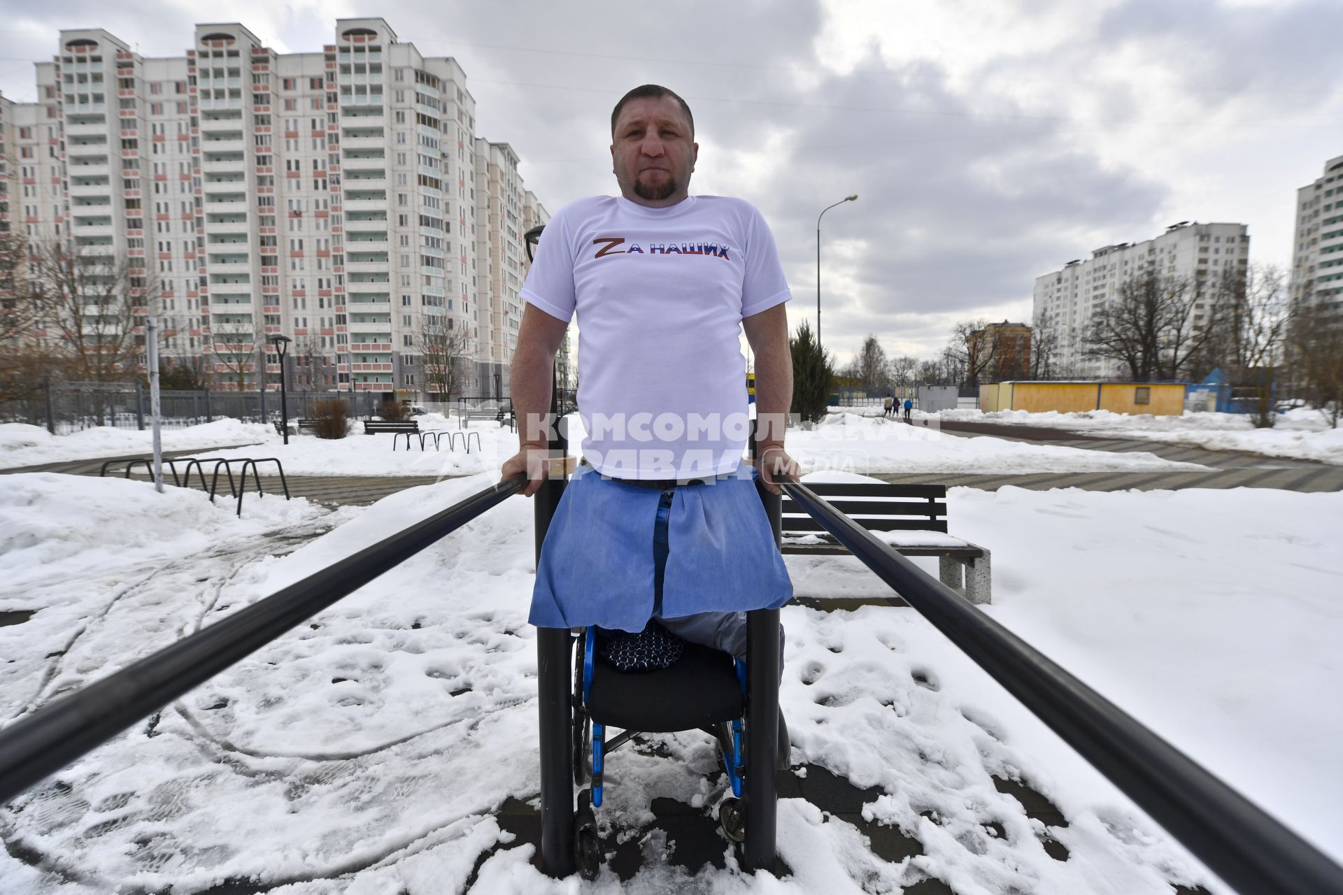 Москва. Ветеран Донбасса Сергей Родин.