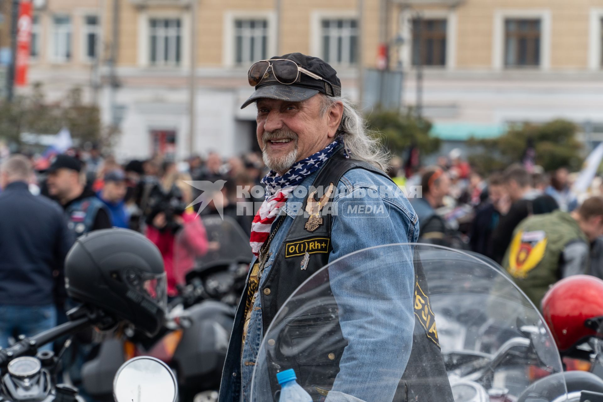 Владивосток. Участник ежегодного фестиваля `Железные тигры`, приуроченного к открытию байкерского сезона.