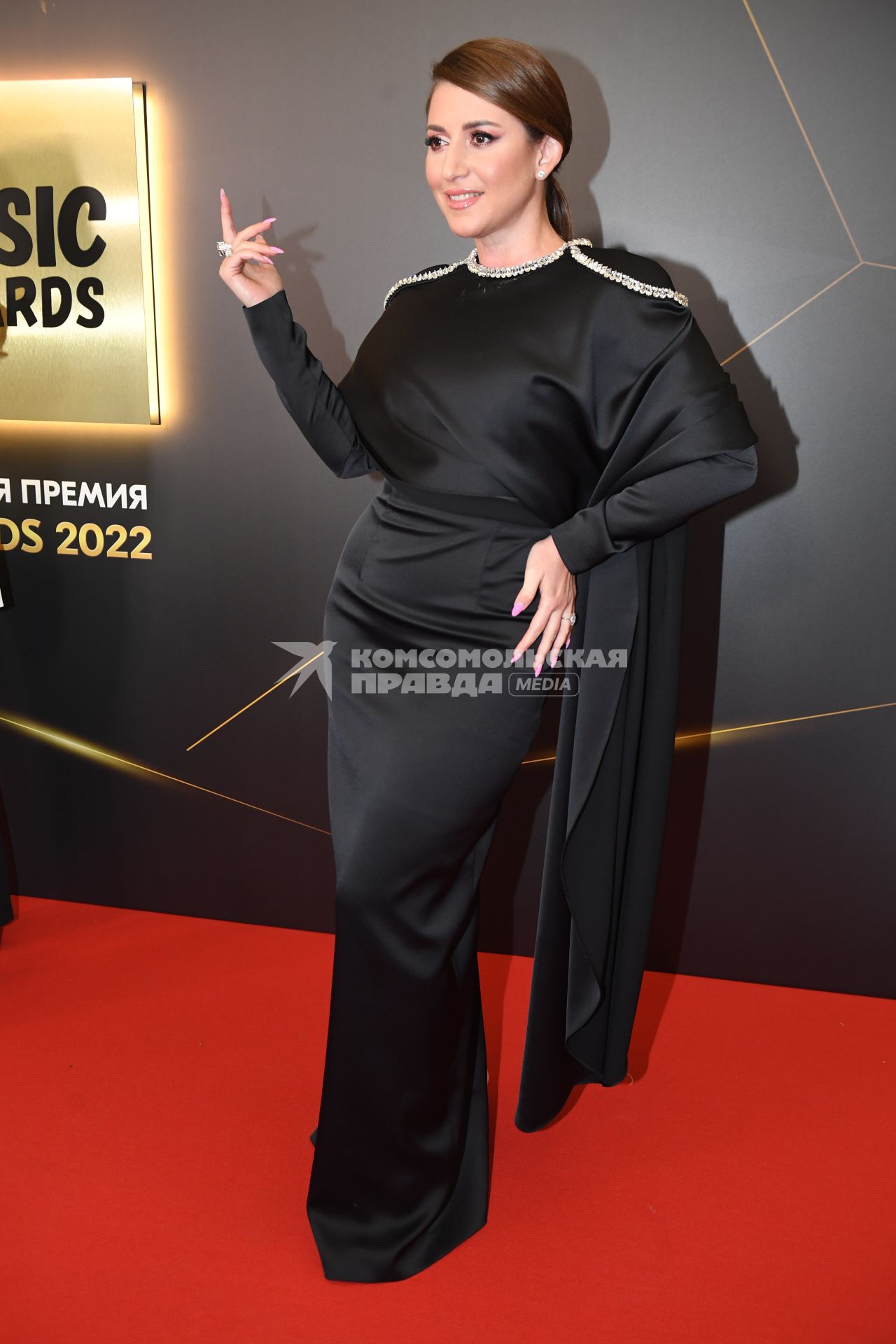 Москва. Певица Жасмин на церемонии вручения музыкальной премии`Жара Music Awards` в концертном зале `Крокус Сити Холл`.