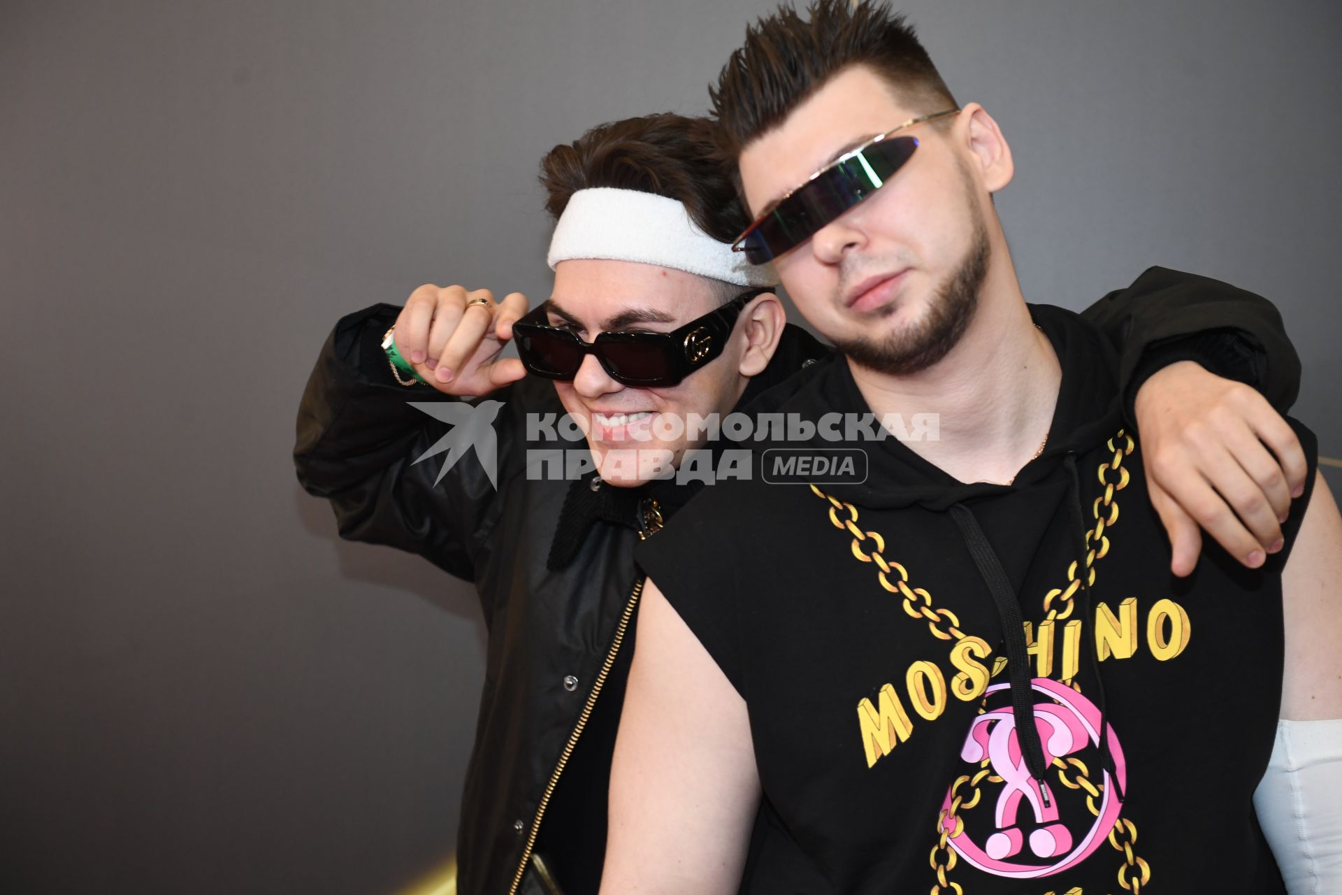 Москва. Группа Gayazovs Brothers на церемонии вручения музыкальной премии`Жара Music Awards` в концертном зале `Крокус Сити Холл`.