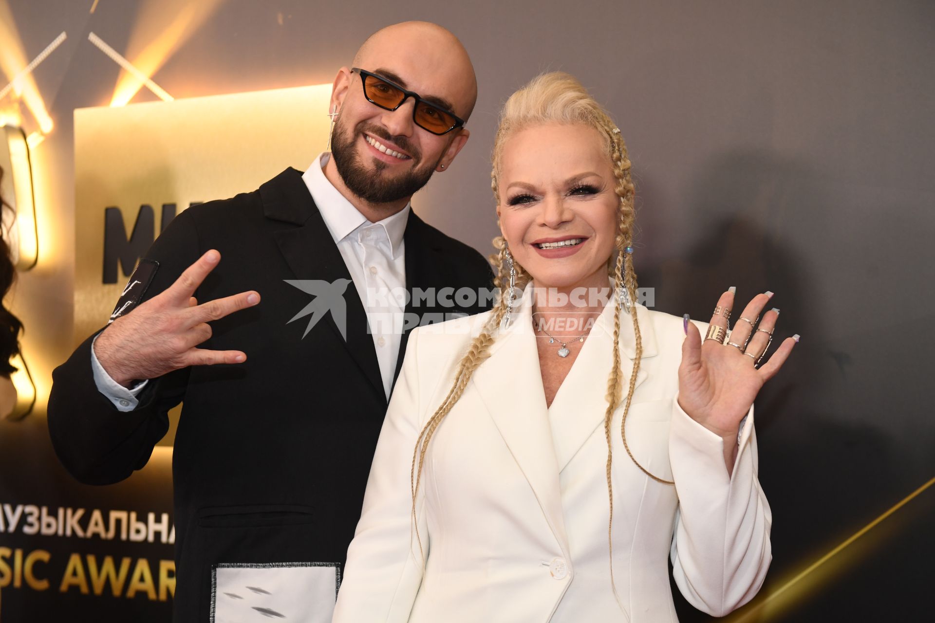Москва. Певица Лариса Долина на церемонии вручения музыкальной премии`Жара Music Awards` в концертном зале `Крокус Сити Холл`.