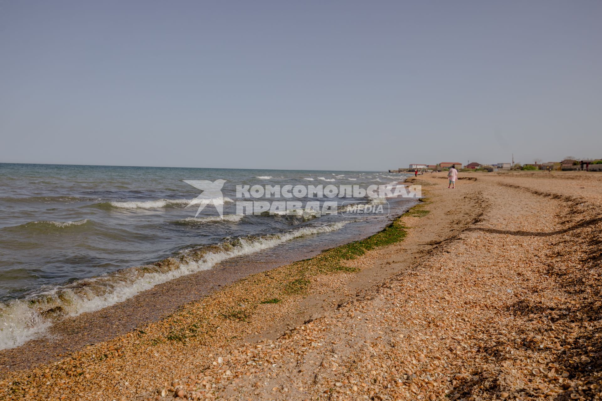 Дагестан, Дербент. На пляже Каспийского моря.