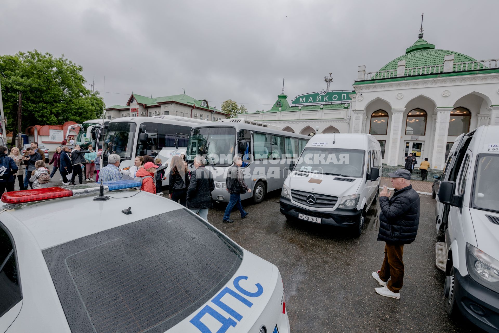 Республика Адыгея, Майкоп. Железнодорожный вокзал.