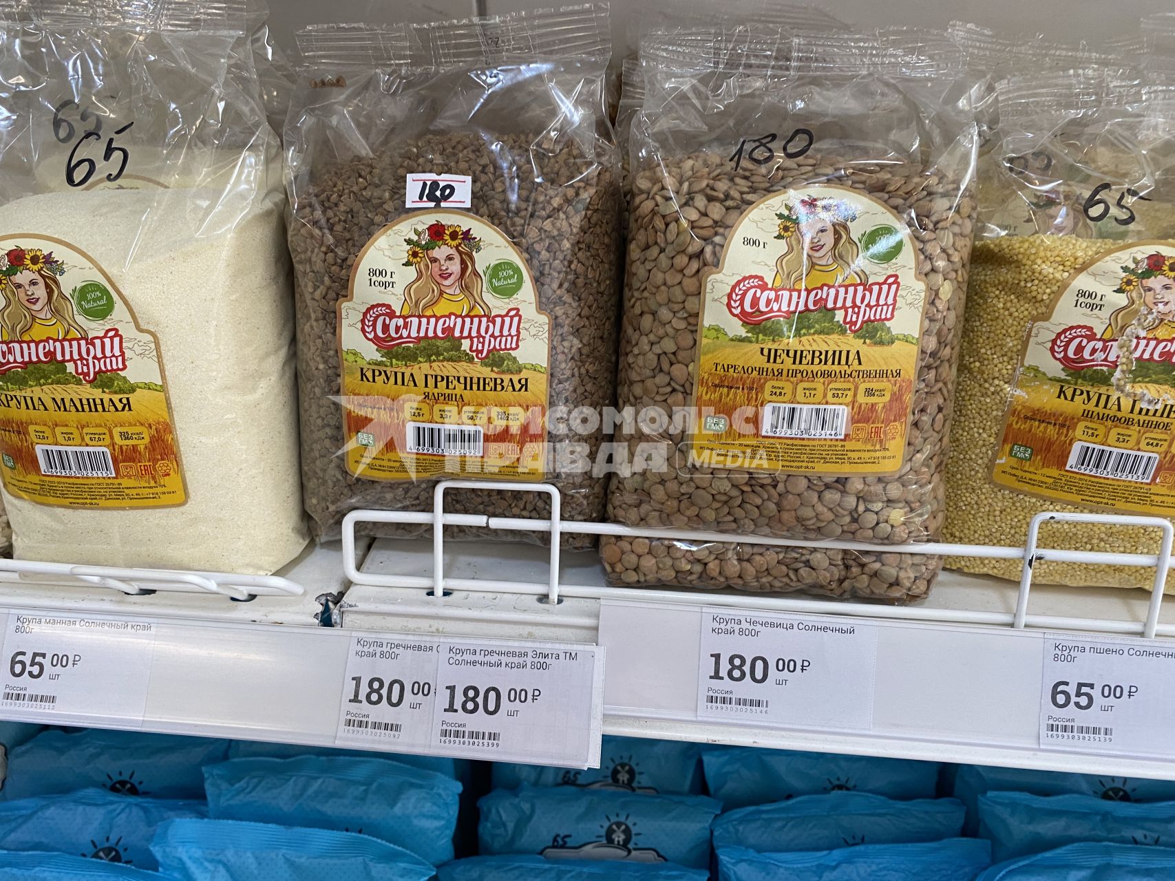 –еспублика  рым. ÷ены на продукты в магазинах  рымских городов.