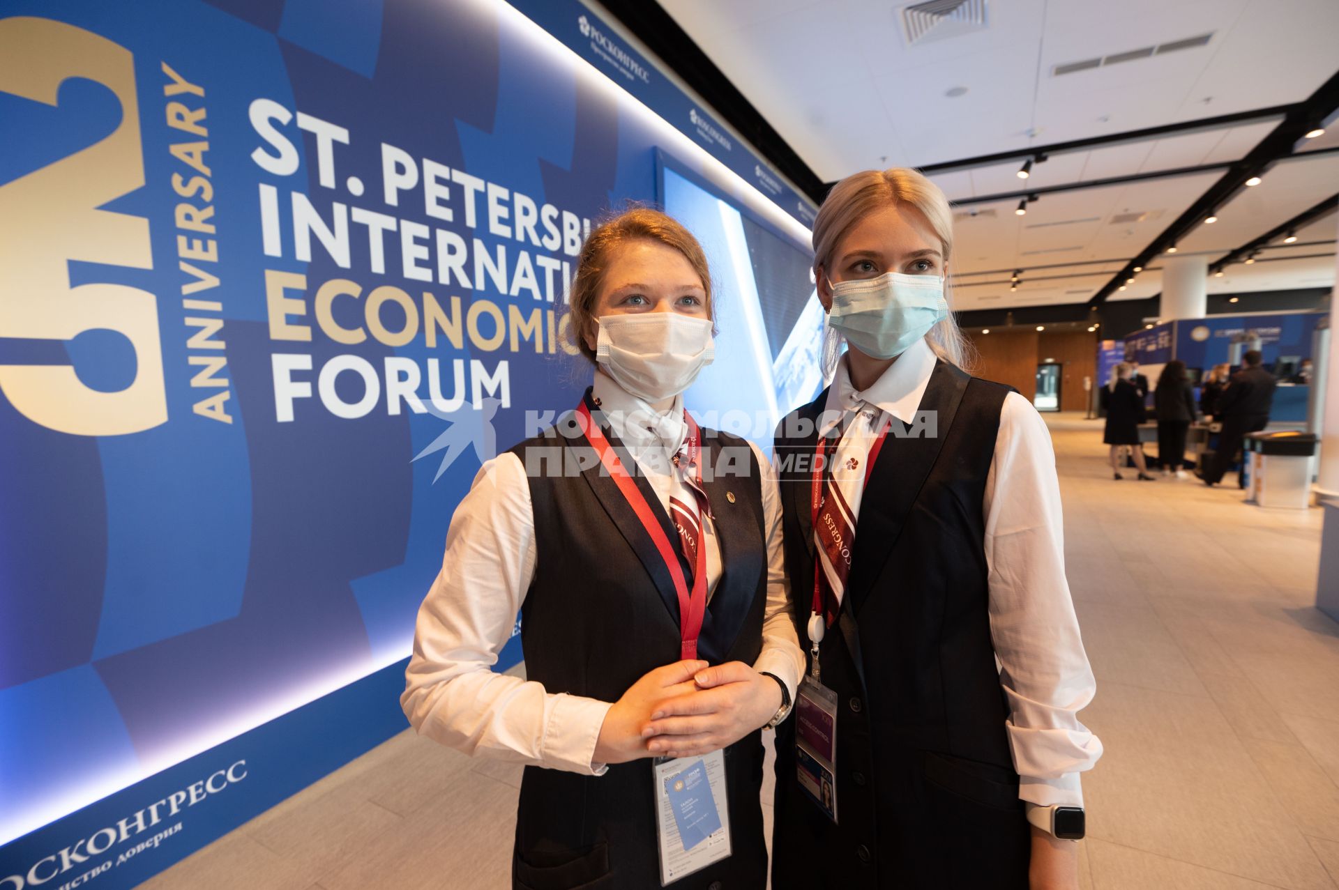 Санкт-Петербург. Первый день работы XXV Петербургского международного экономического форума - 2022.