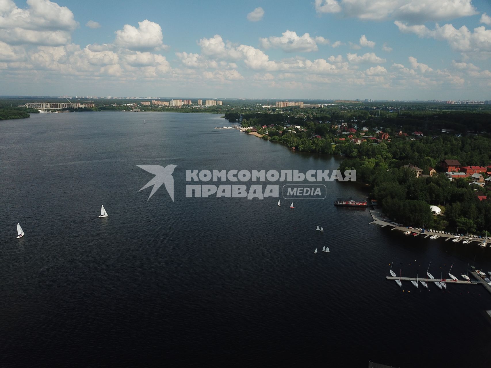 Московская область, д. Болдино. Вид на Клязьминское водохранилище.