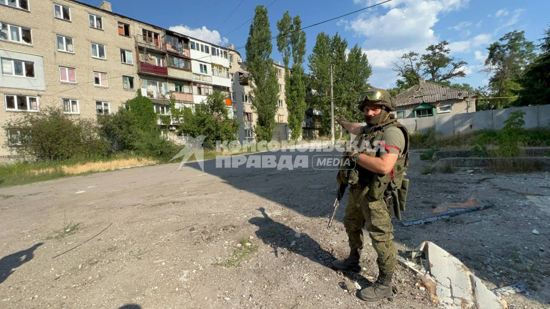 Луганская область. г.Лисичанск. Союзные подразделения ВС РФ и Народной милиции ЛНР 2 июля освободили город Лисичанск.