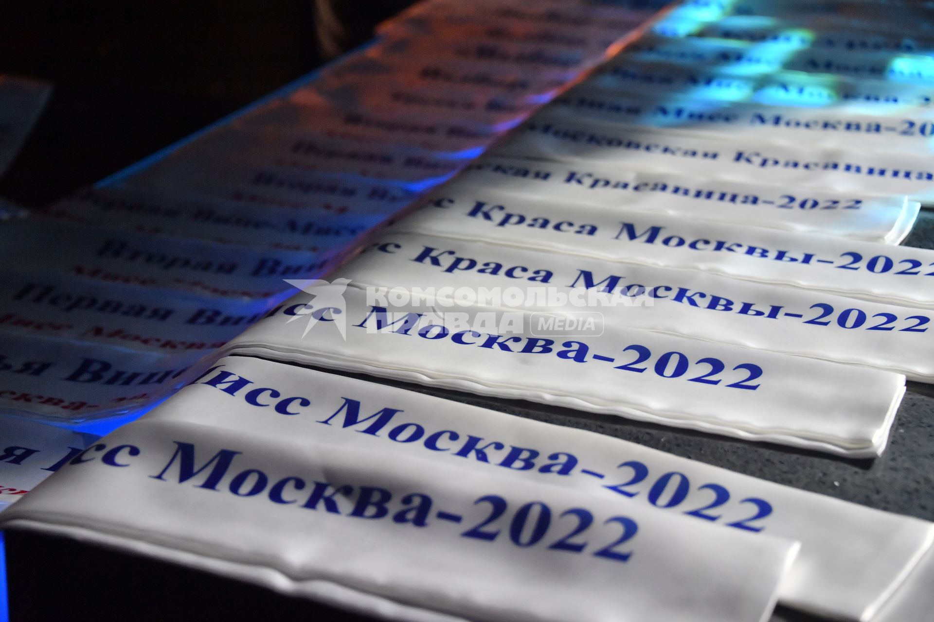 Москва. Во время главного городского конкурса красоты и талантов `Мисс Москва-2022` в московском концертном зале `Известия Hall`.