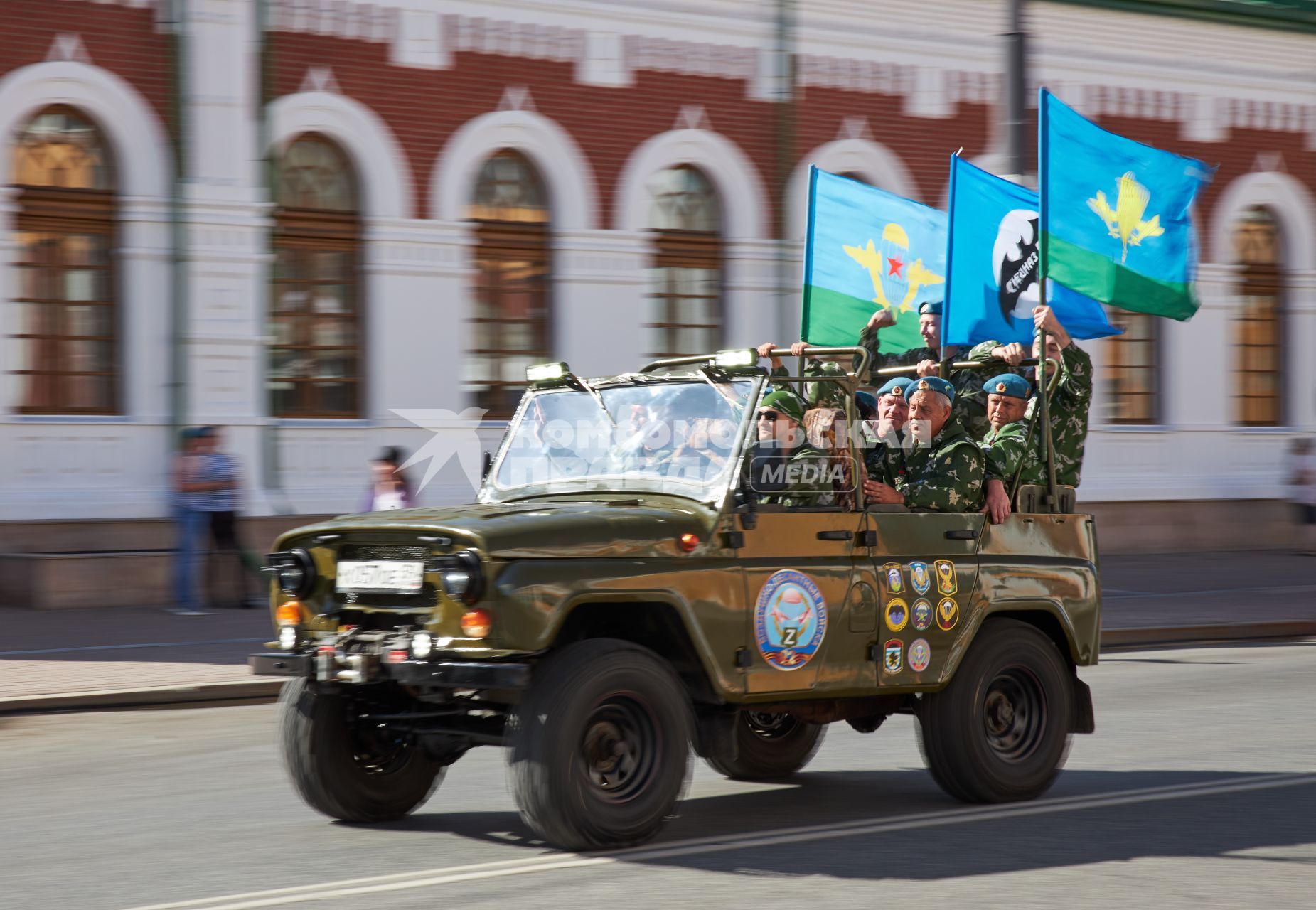 Пермь. Десантники во время празднования Дня Воздушно-десантных войск России.