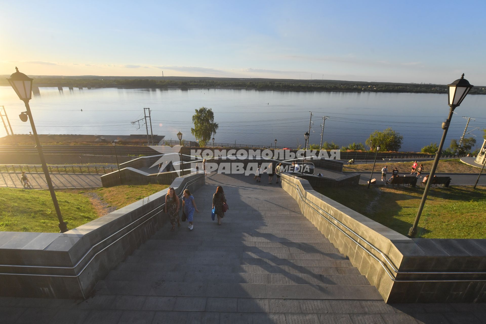 Пермь. Вид на городскую набережную.