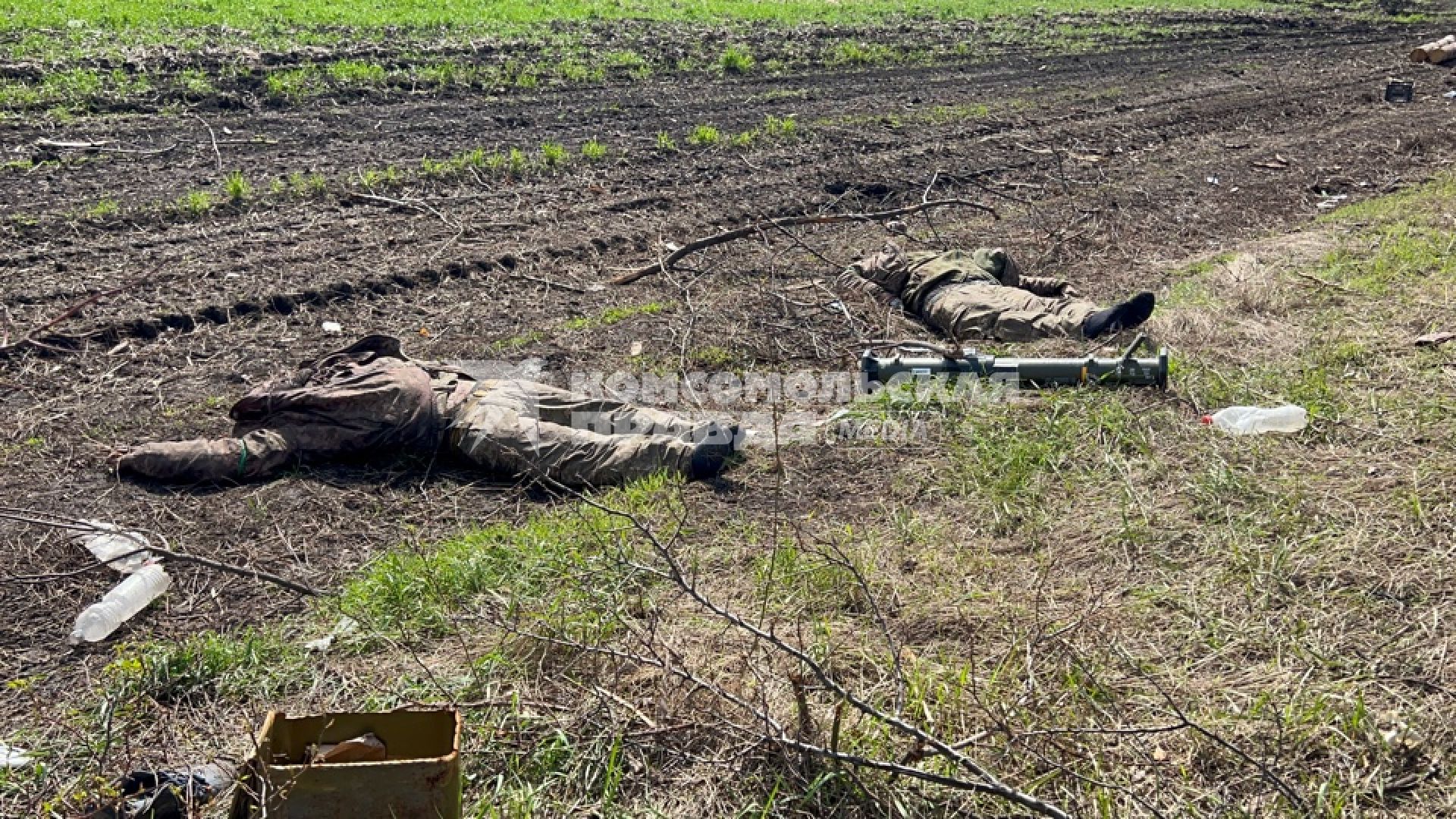 Харьковская область. Трупы украинских военных.