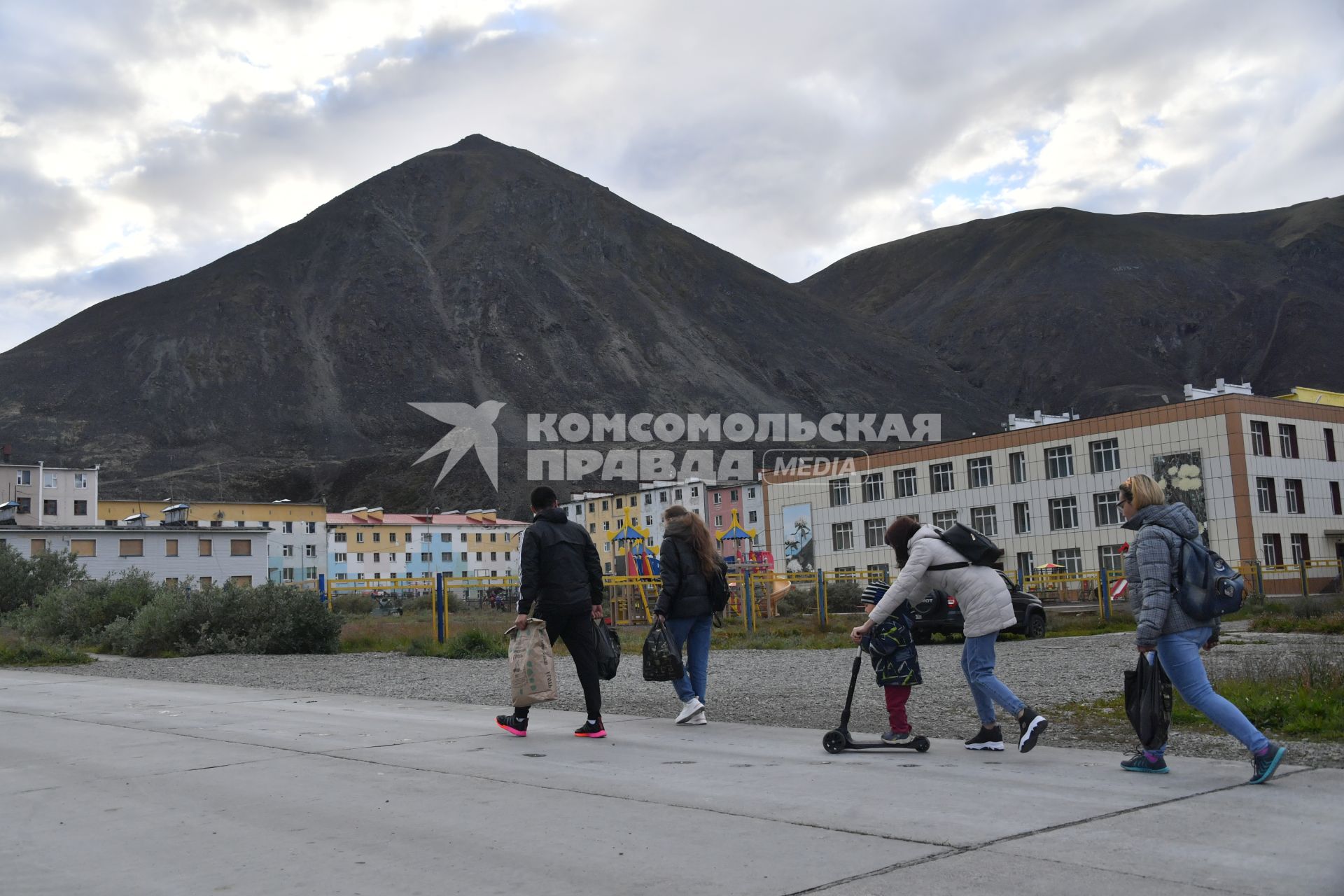 Чукотский автономный округ. Вид города Анадырь.