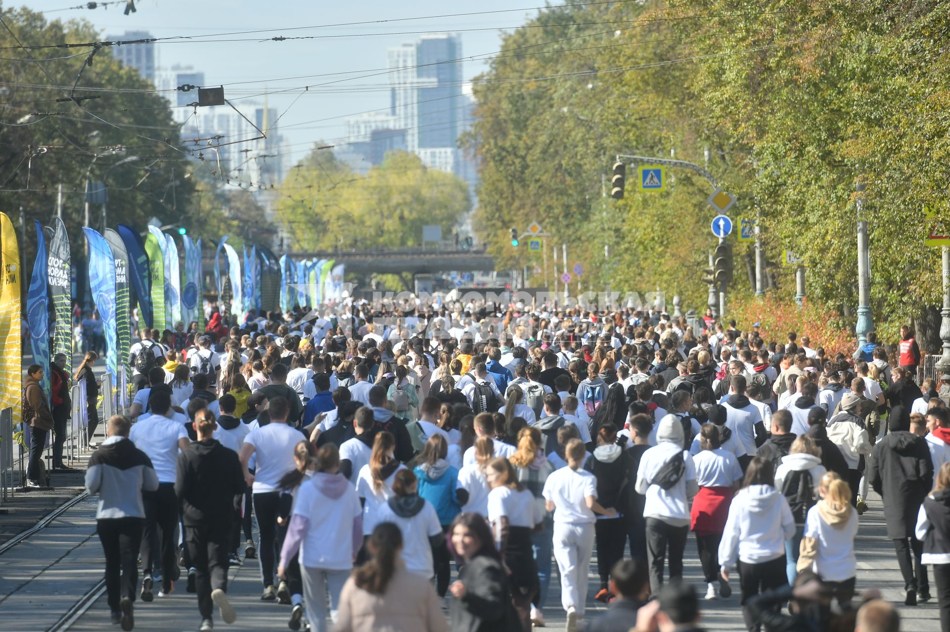 ЕКатеринбург. Участники Всероссийского легкоатлетического забега \'Кросс наций - 2022\'