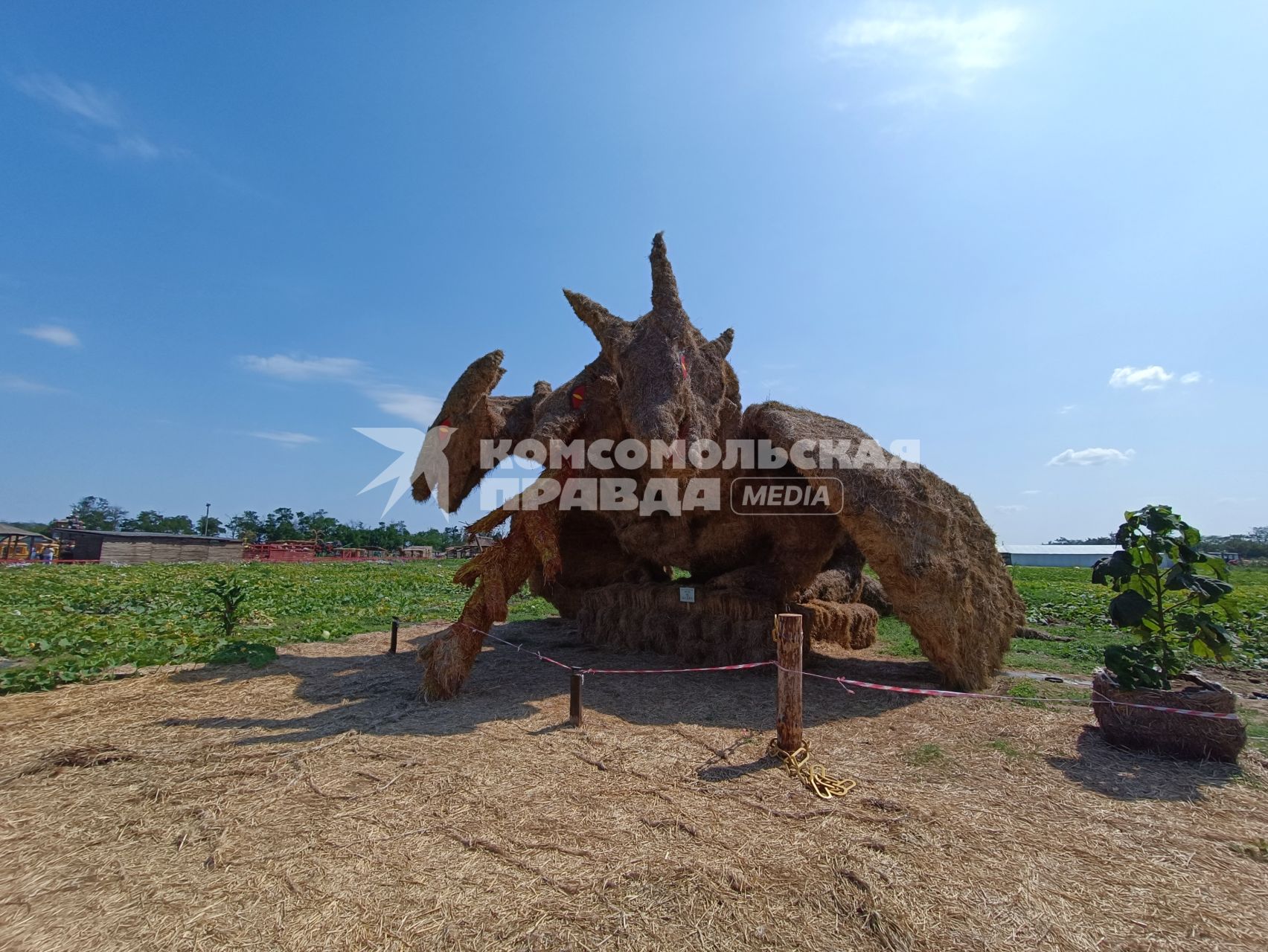 Ставропольский край, с. Красное. Парк соломенных фигур в КФХ `Пономарево`.