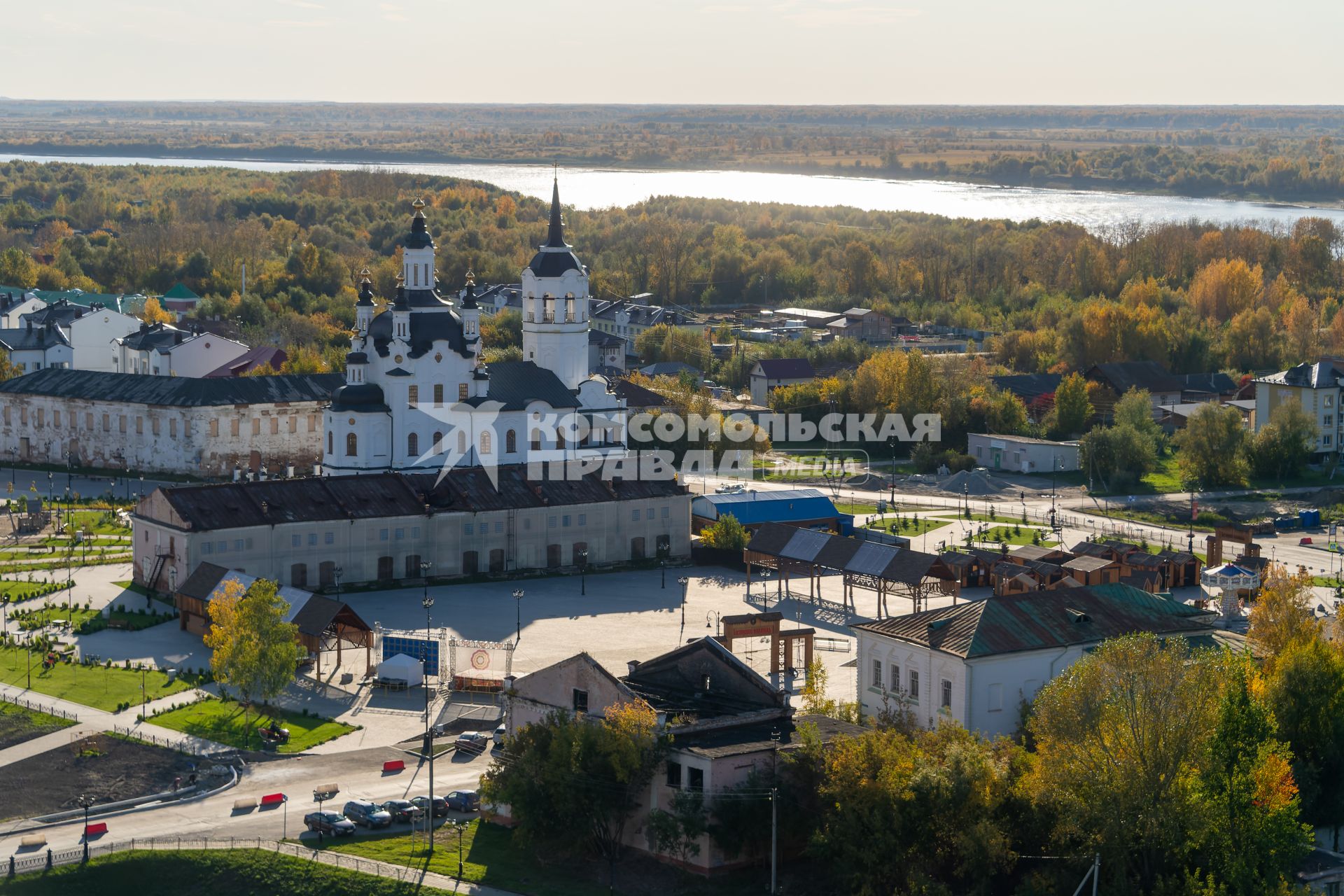 Тобольск. Вид на Тобольский кремль.