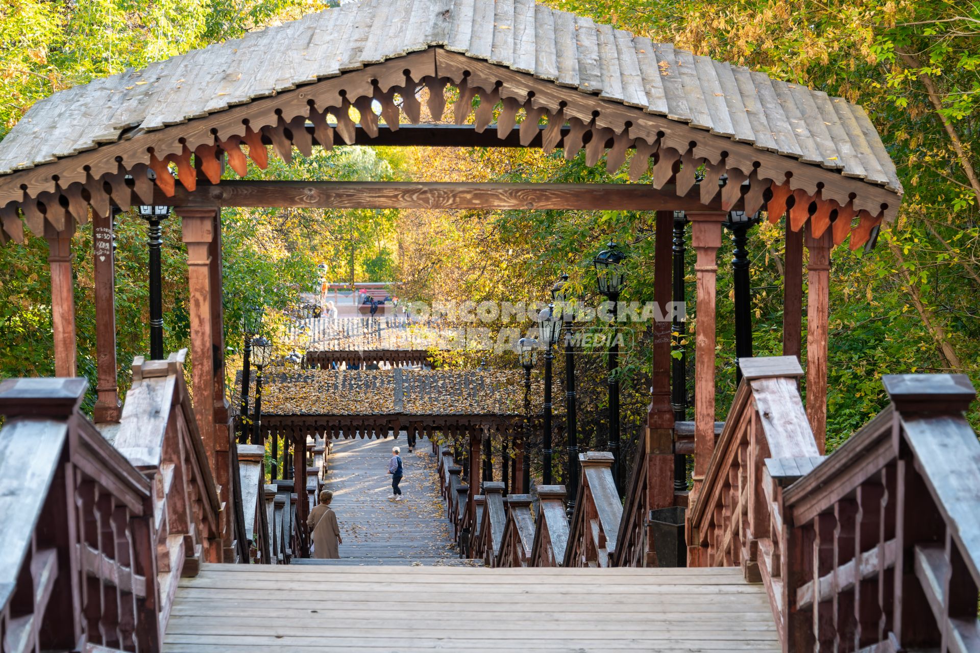 Тобольск. Видна Прямской (Софийский) взвоз Тобольского кремля.