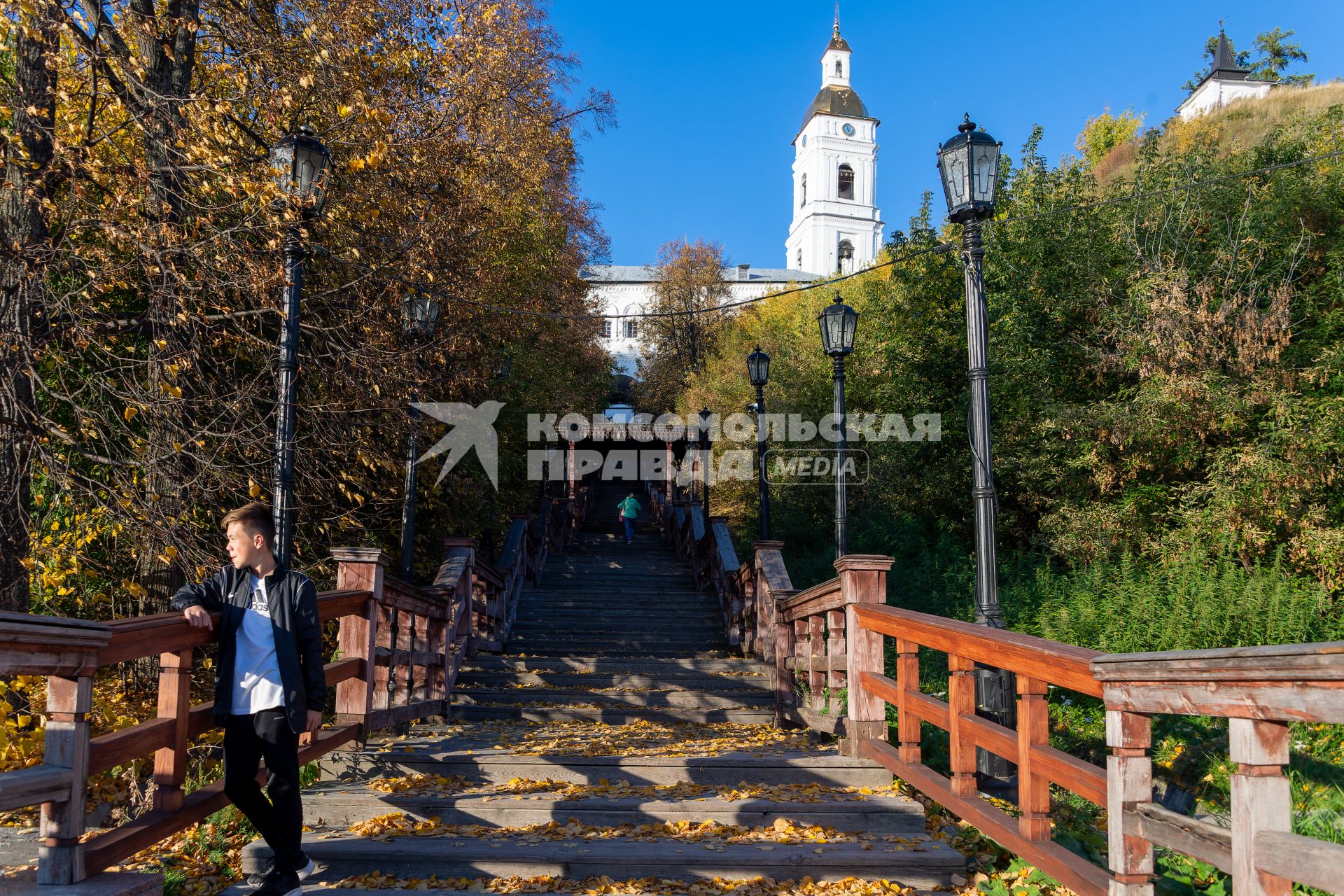 Тобольск. Видна Прямской (Софийский) взвоз Тобольского кремля.