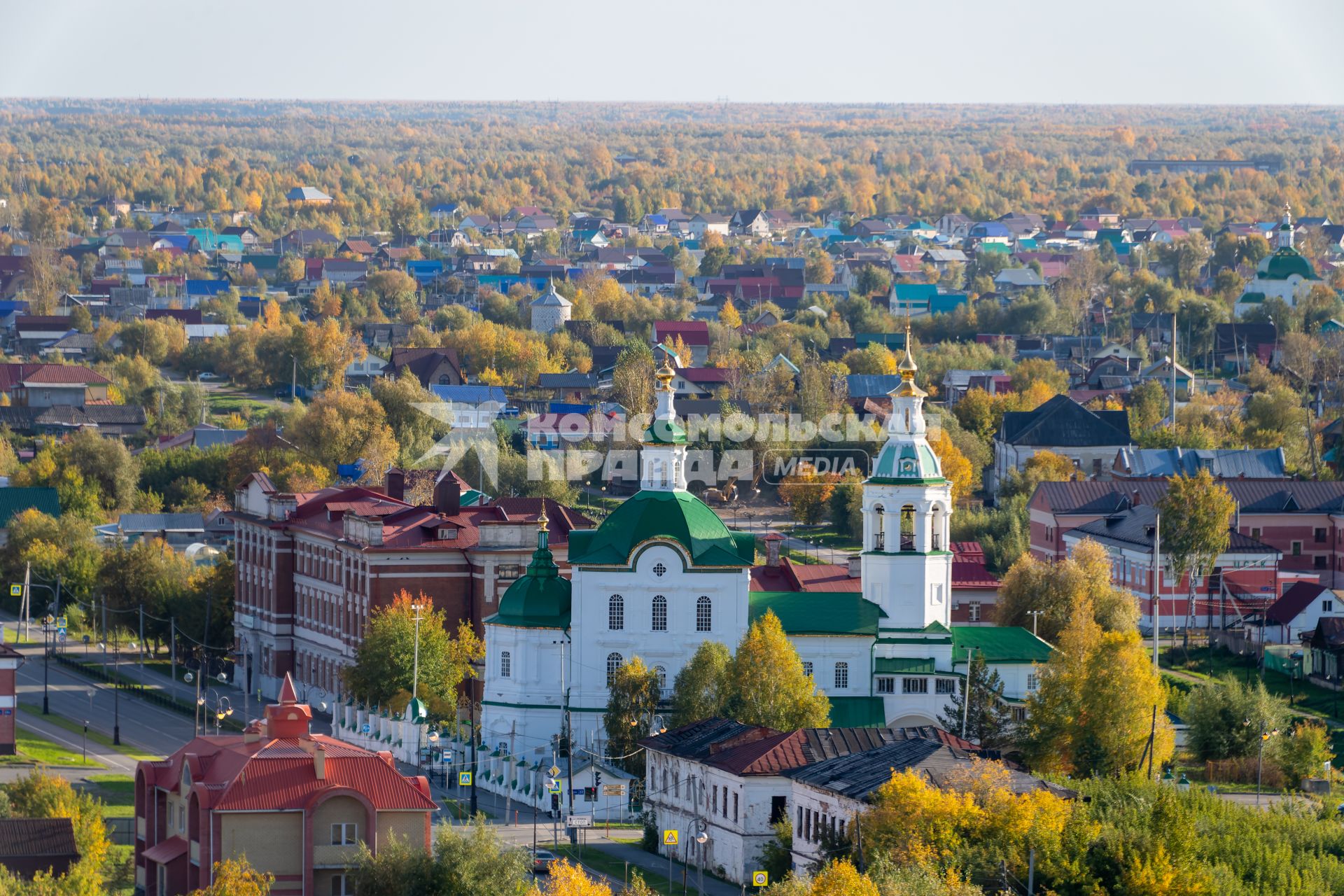 Тобольск. Вид на Тобольский кремль.