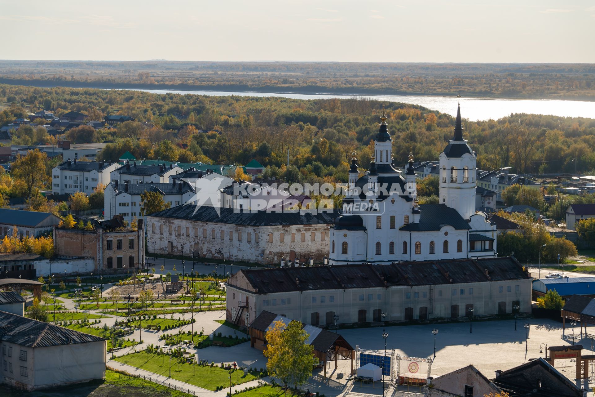 Тобольск. Вид на Тобольский кремль.
