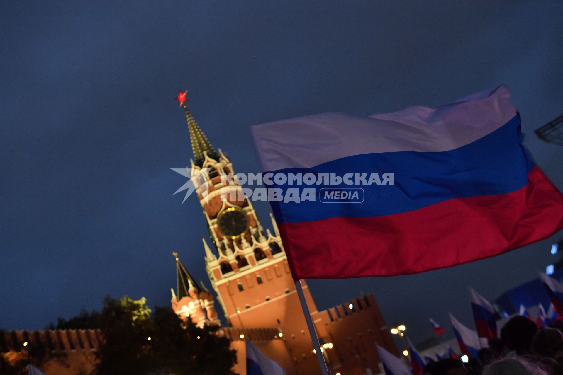 Москва. На митинге-концерте в поддержку присоединения к России ЛНР, ДНР, Херсонской и Запорожской областей на Красной площади.