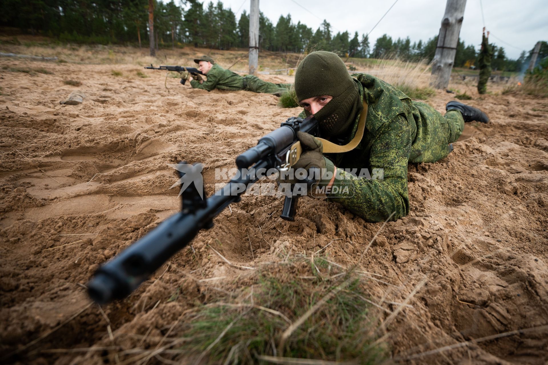 Ленинградская область. Военные учения мобилизованных резервистов.