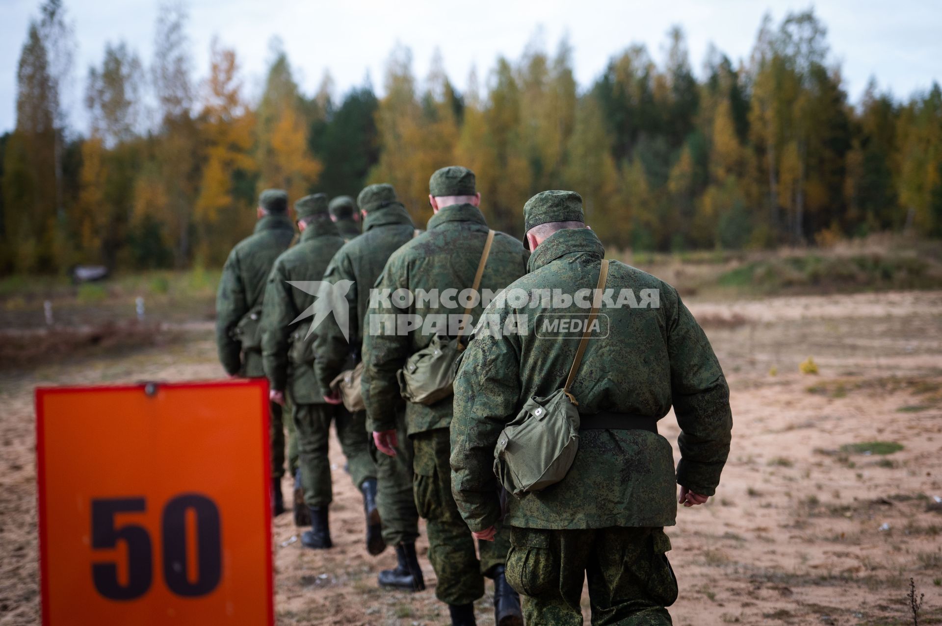 Ленинградская область. Военные учения мобилизованных резервистов.