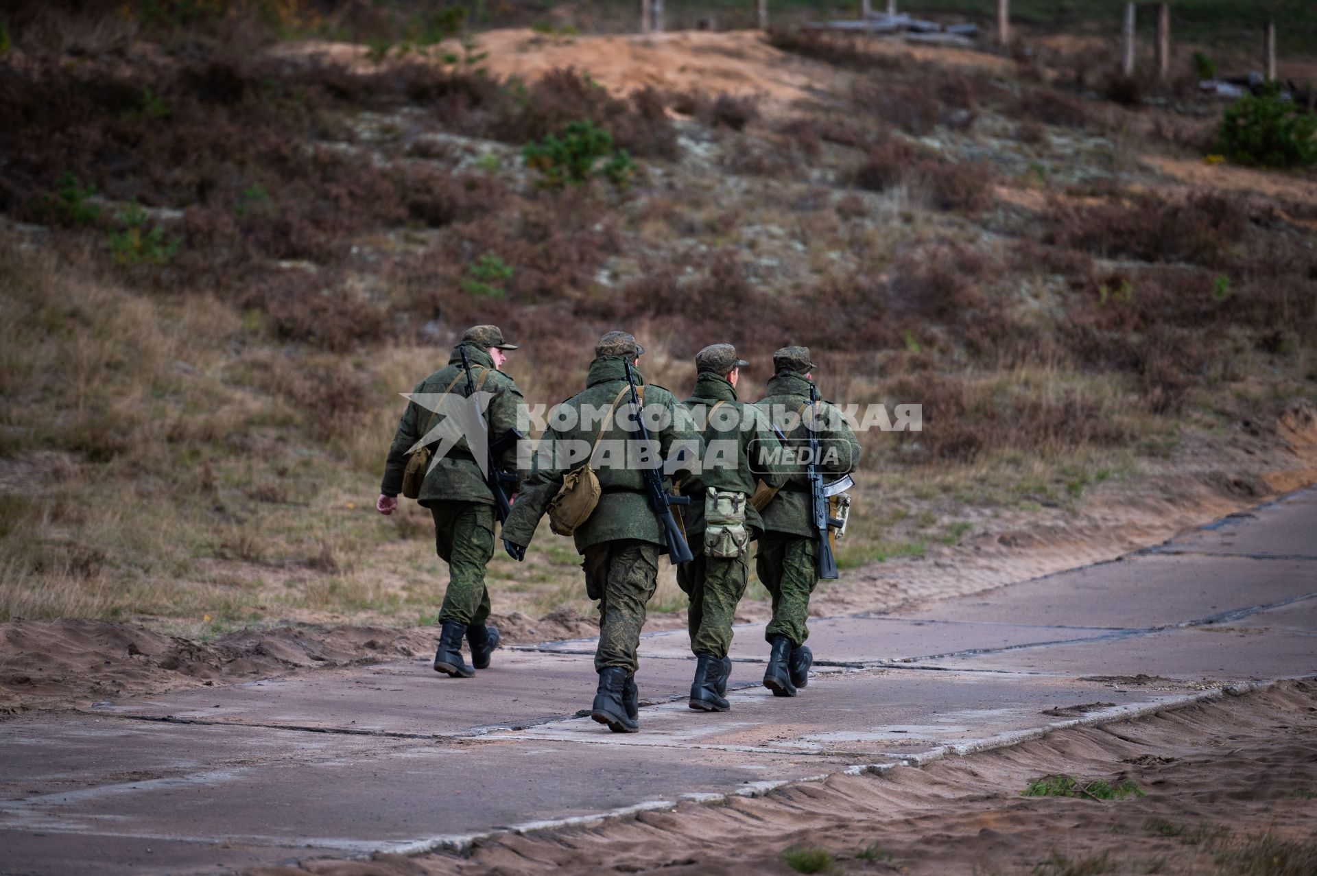 Ленинградская область. Военные учения мобилизованных резервистов.