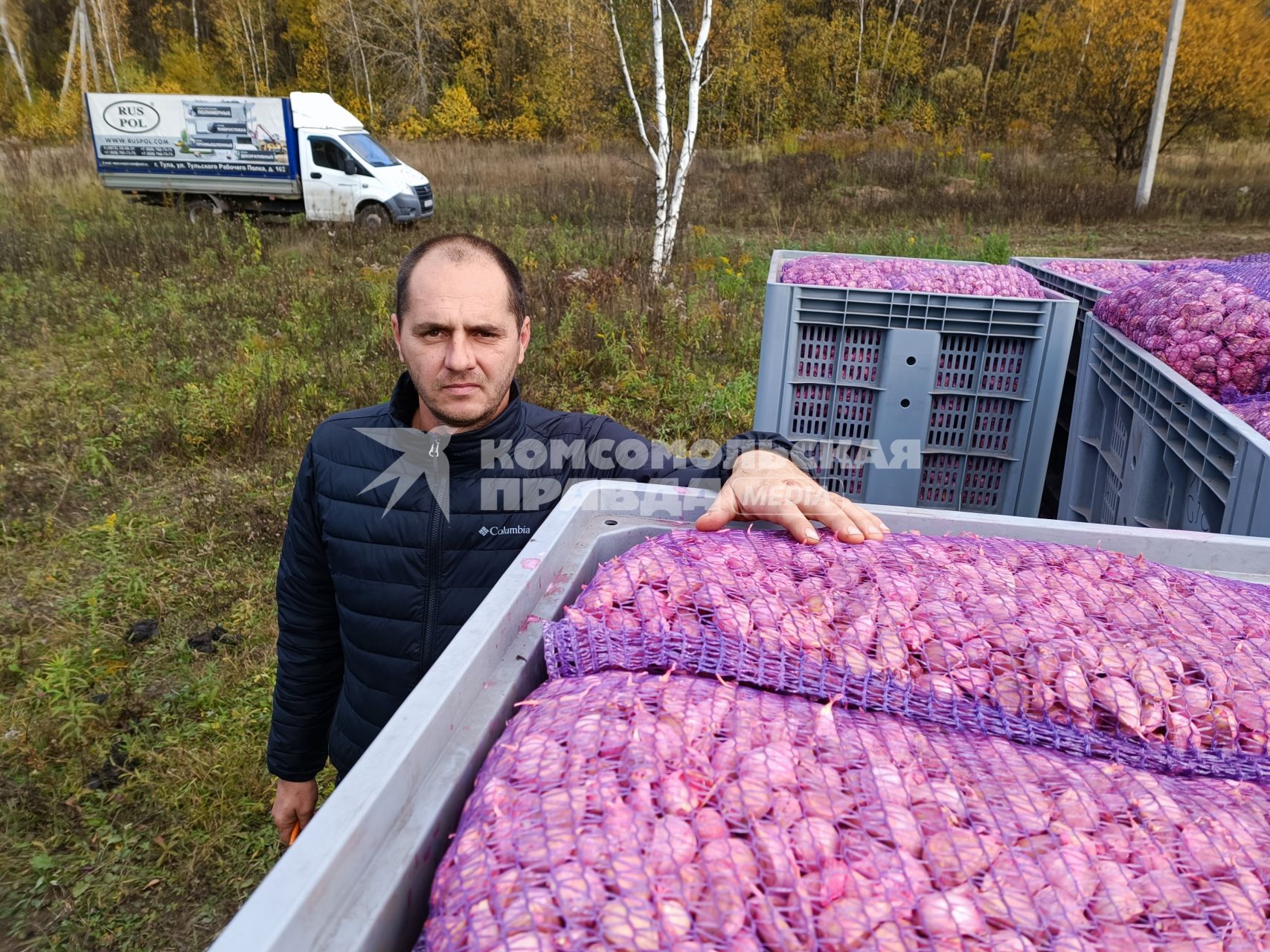 Тульская область. Совладелец `Первой чесночной компании` Юрий Динтер.