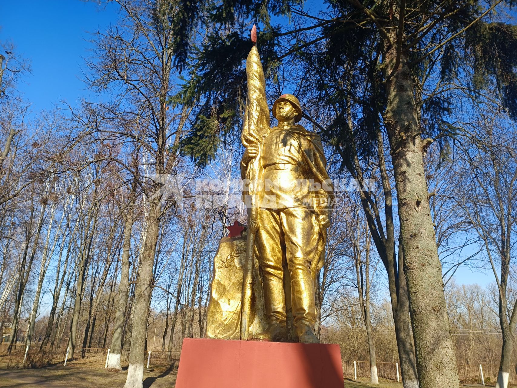 Гомельская область. п.Тереховка. Памятник солдату.