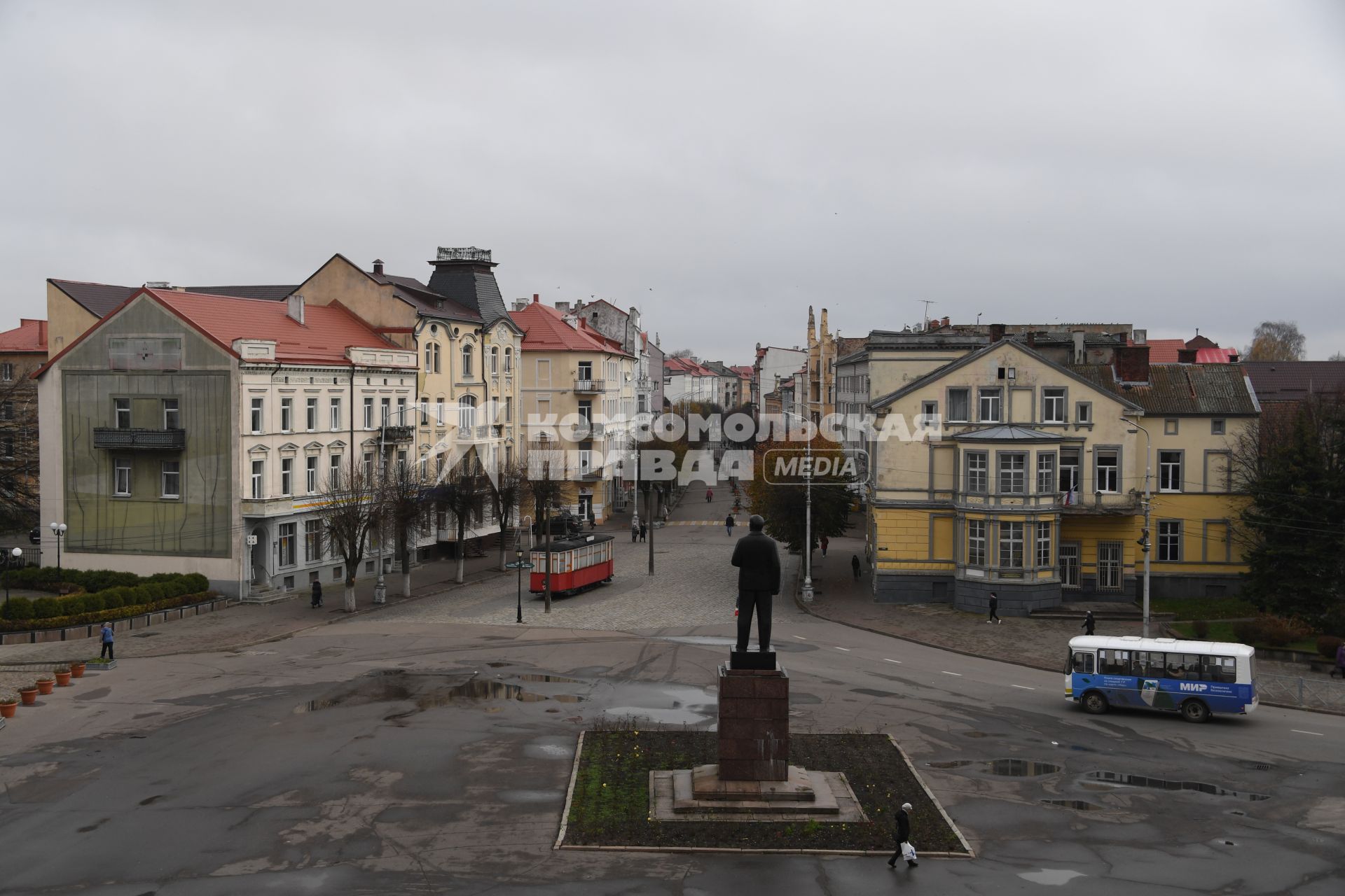 Калининградская область. Советск. Вид на одну из улиц города.