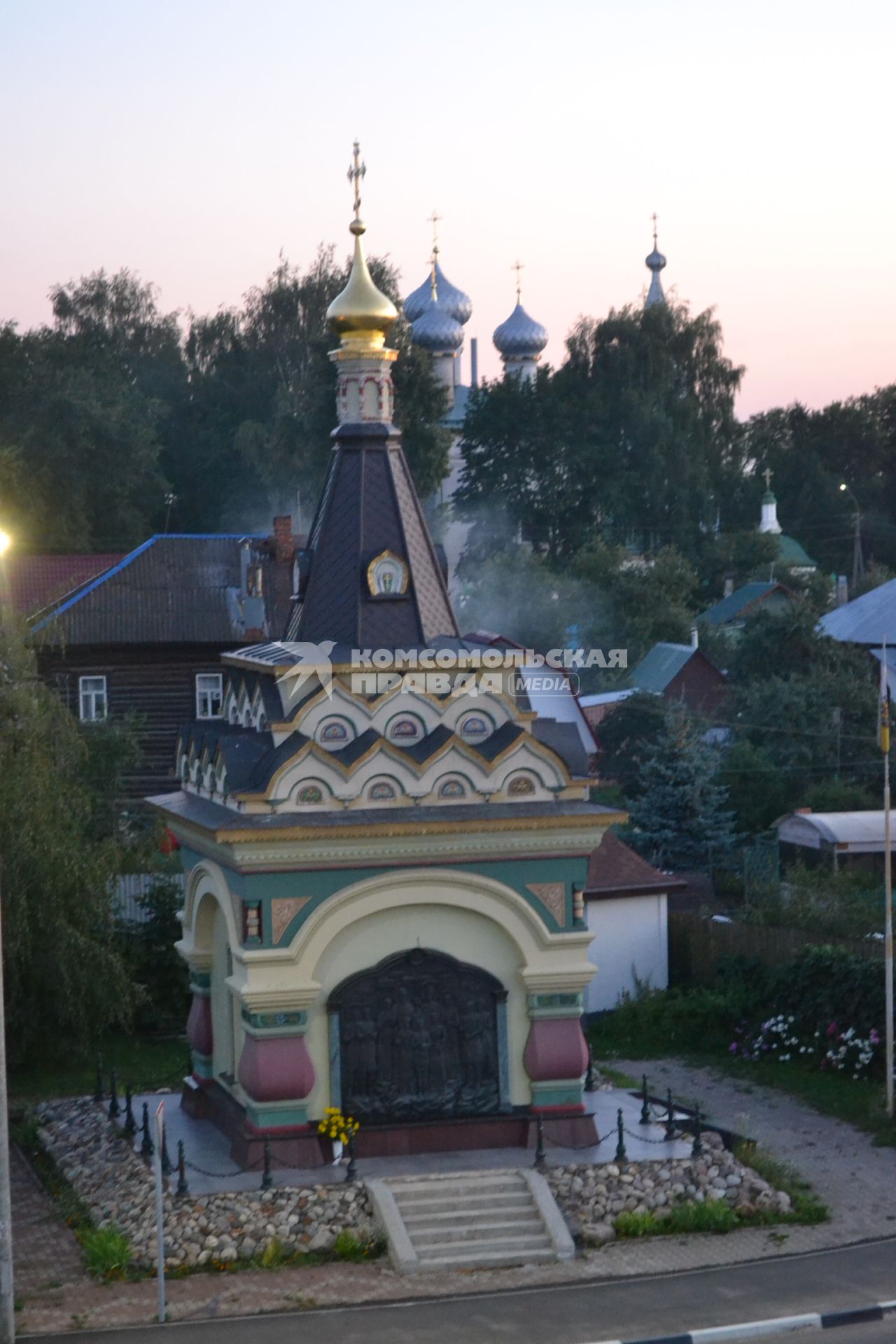 Кострома. Часовня `Царская Голгофа`, возведенная в память о мученической смерти семьи Романовых.