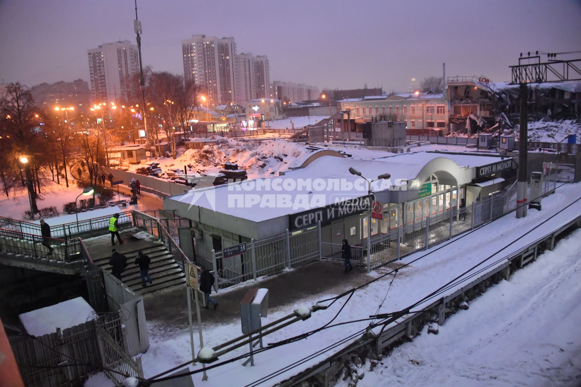 Москва. Станция `Серп и Молот` Горьковского направления МЖД.