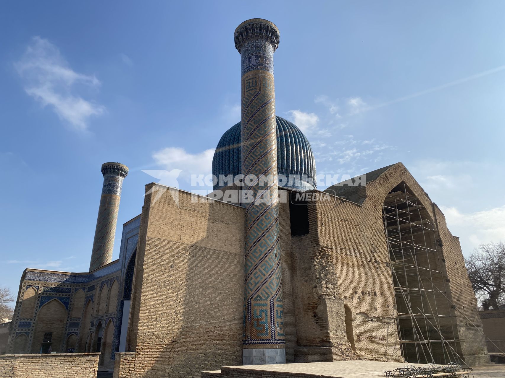 Республика Узбекистан. г. Самарканд. Вид на мавзолей Гур-Эмир.