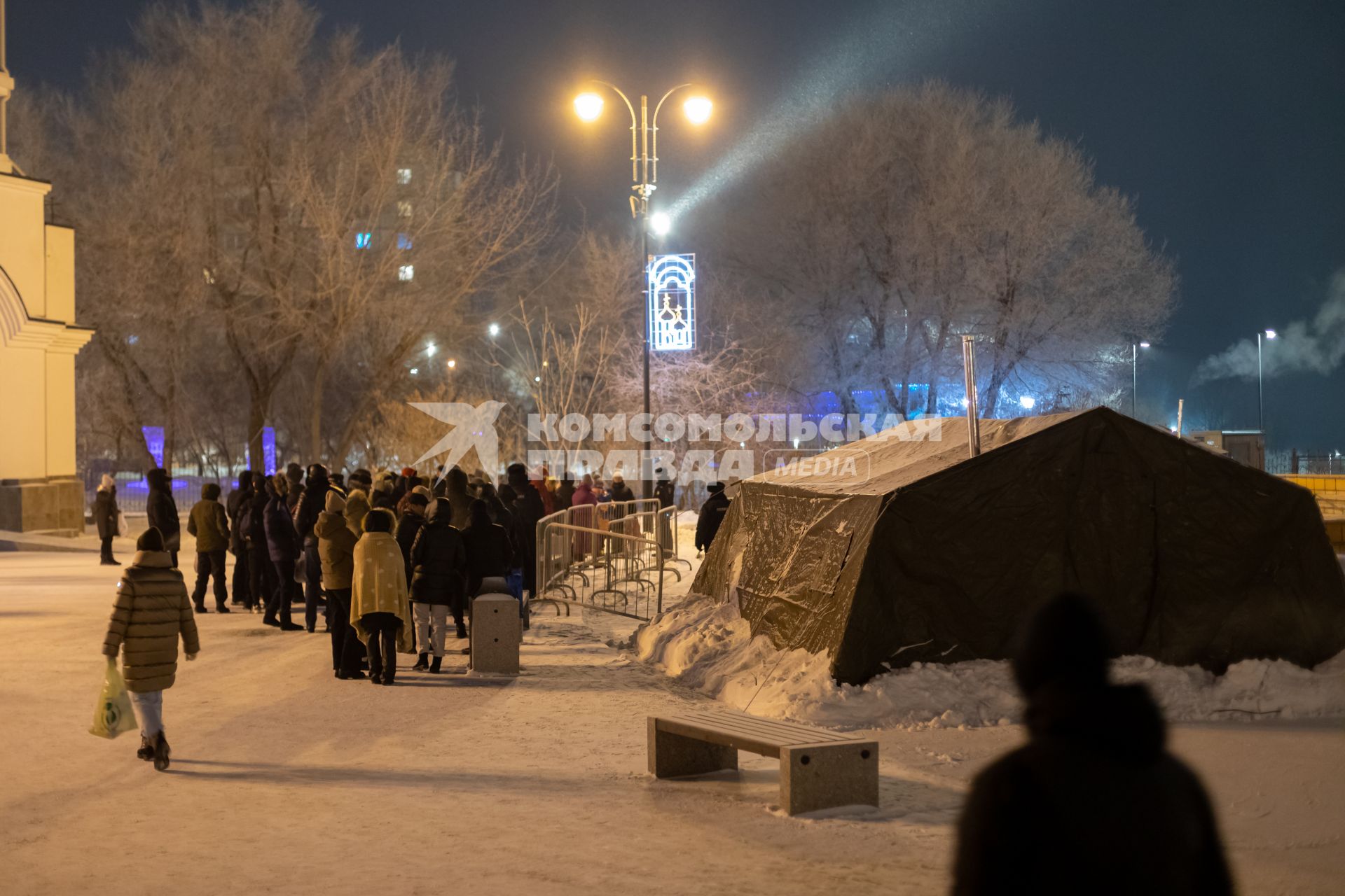 Красноярск. Во время празднования Крещения.